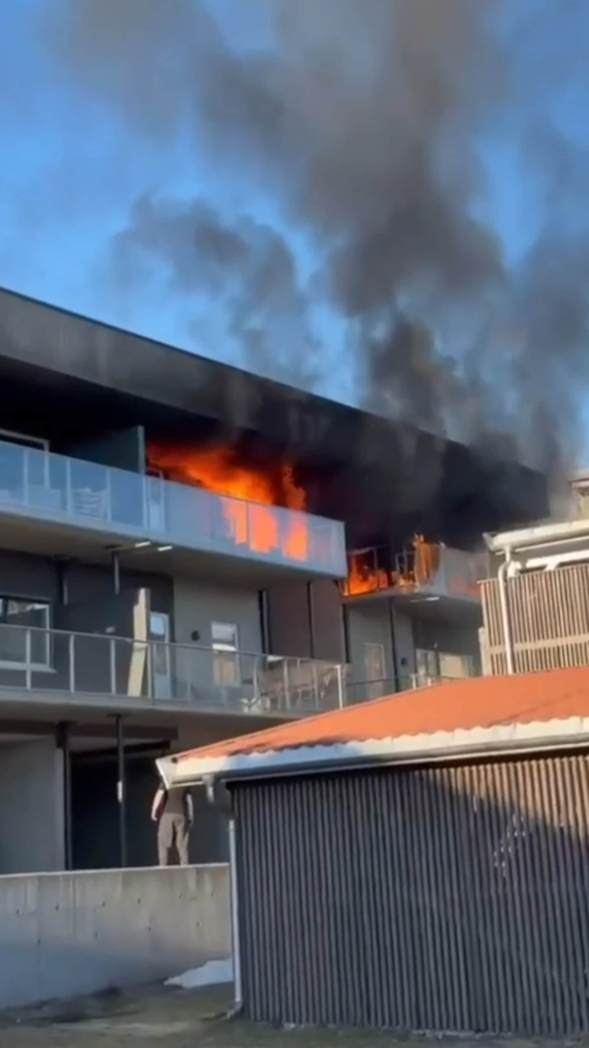 Brann i leilighetsbygg