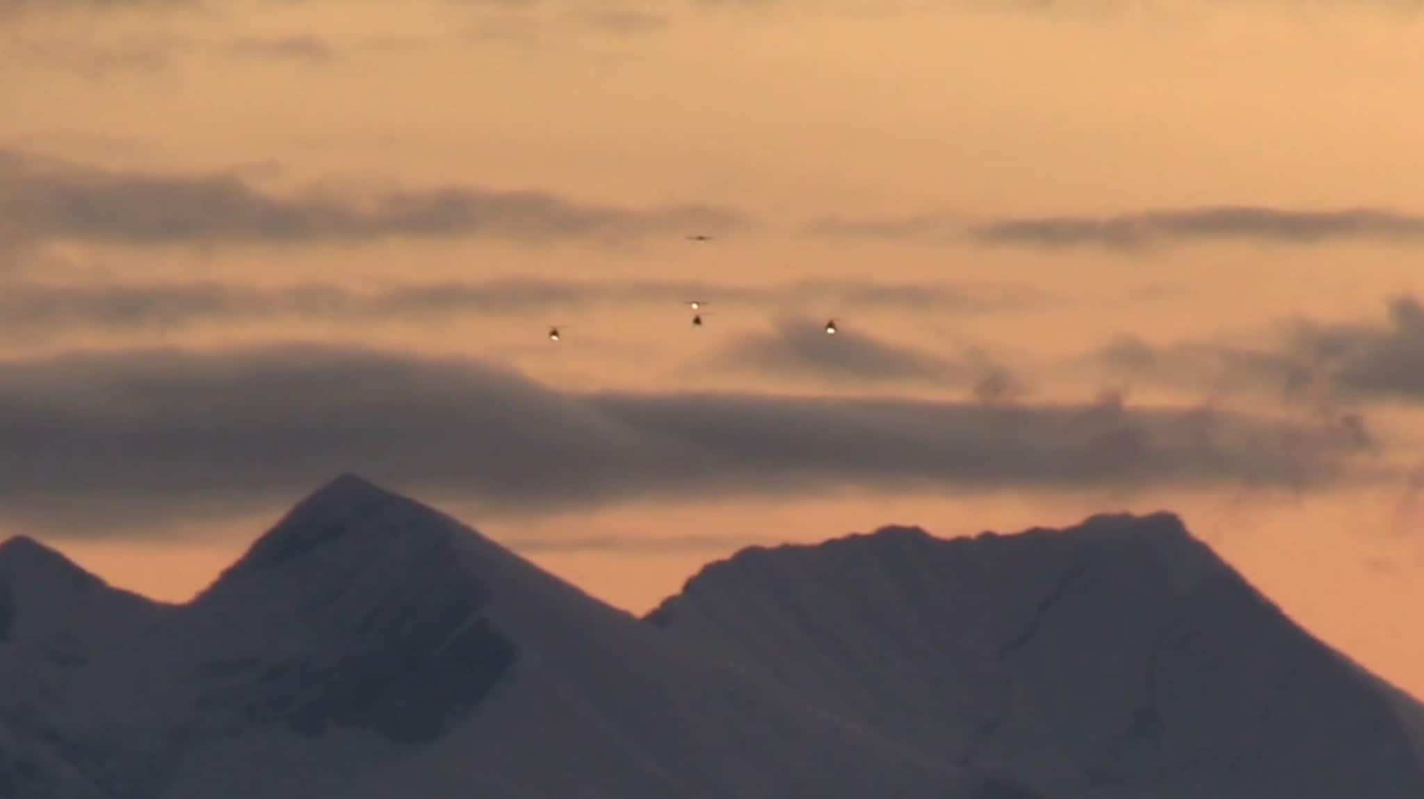 Her flyr julestjerna over Midt-Troms