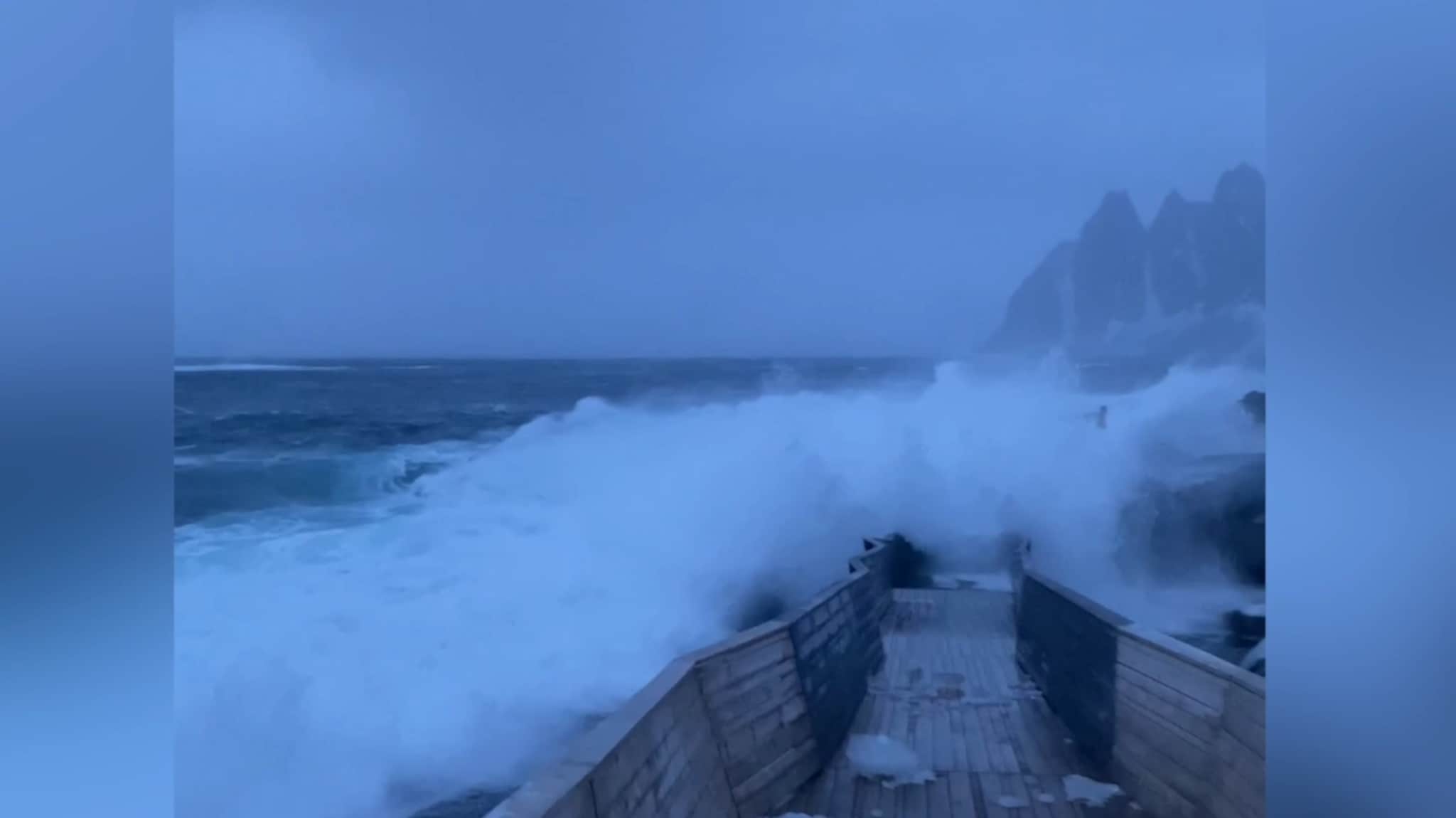 Se hvordan uværet herjet i Midt-Troms