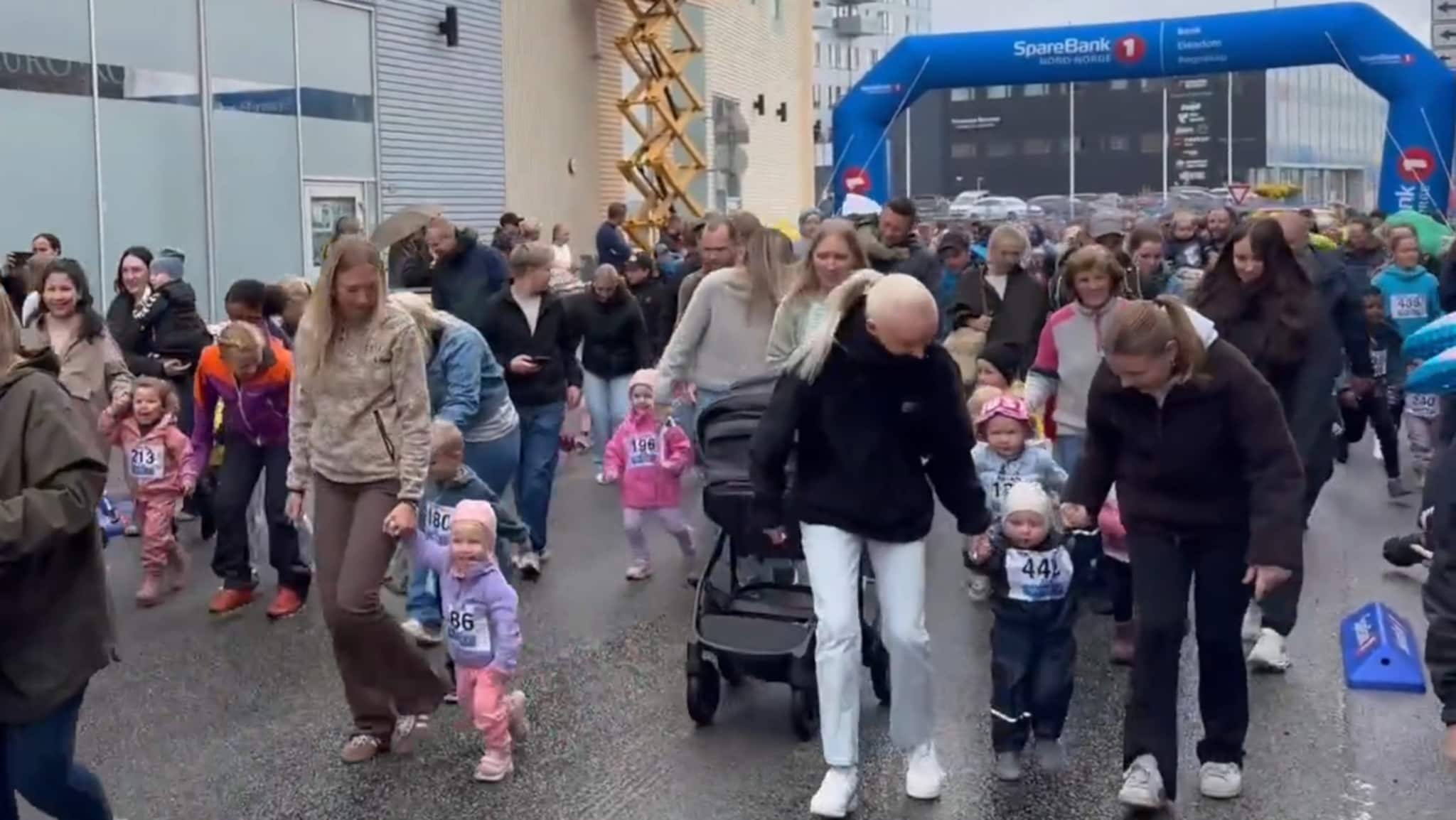 Mange barn på barnas dag