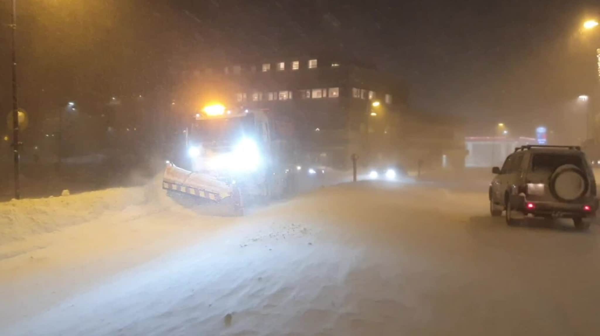 Gult farevarsel om stort snøfall i nord
