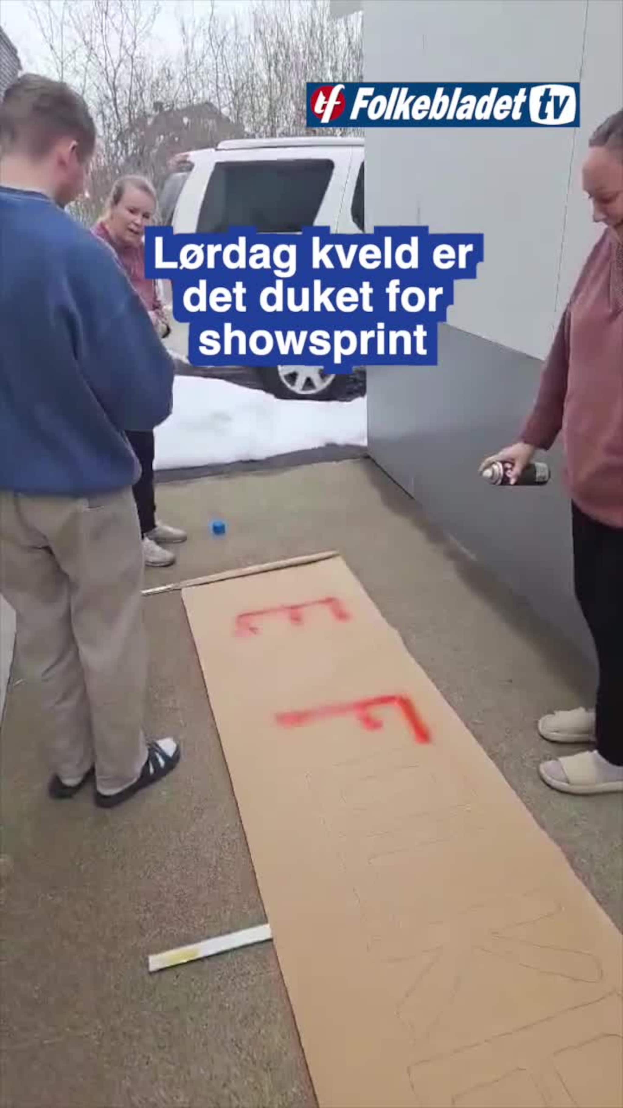 Heiagjengen gjør seg klar ti showsprint