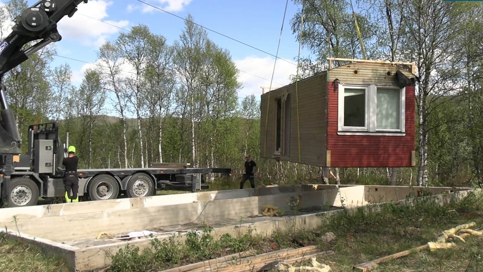 Her kommer klubbhuset på plass