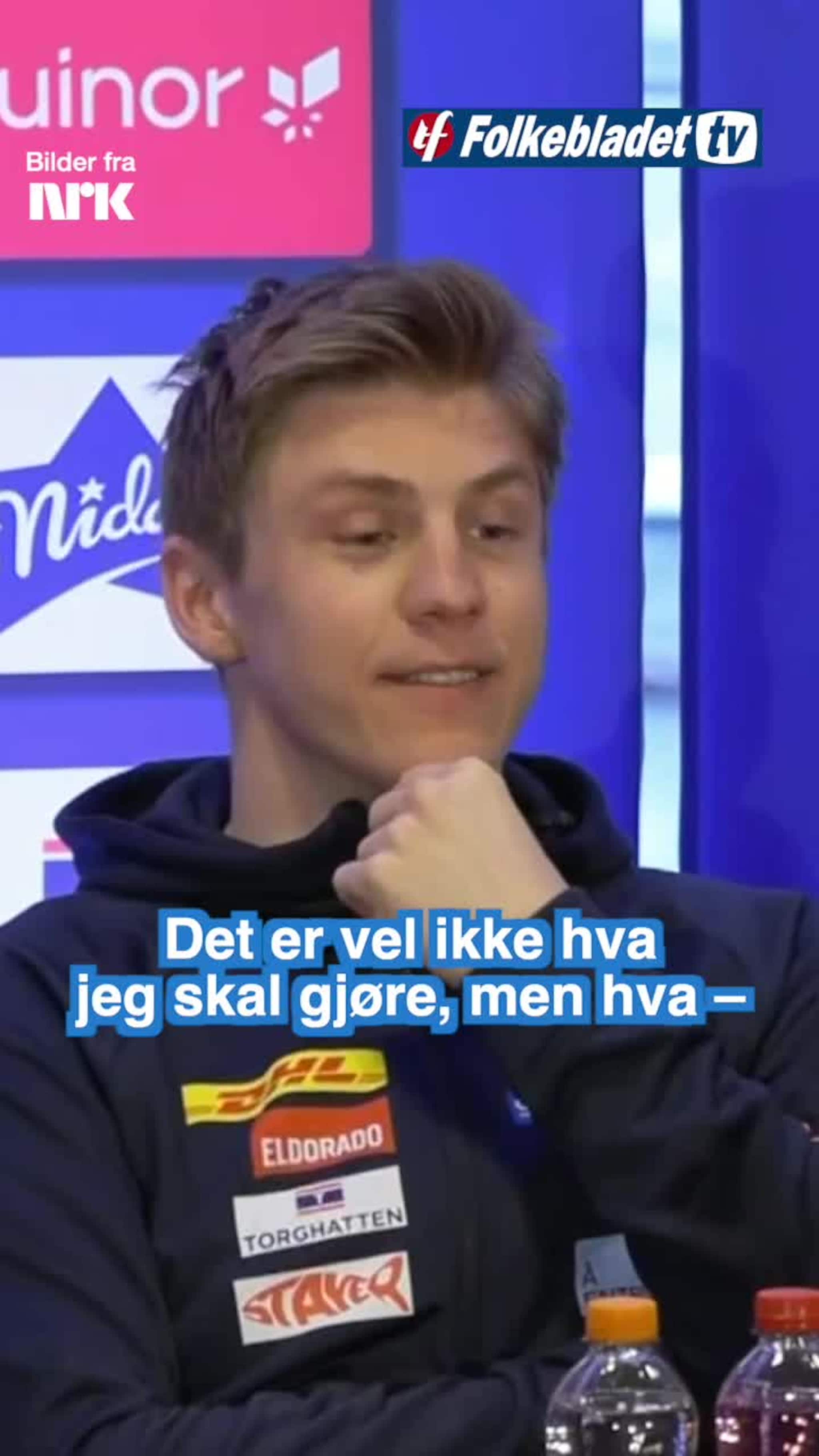 Valnes på VM-pressemøtet