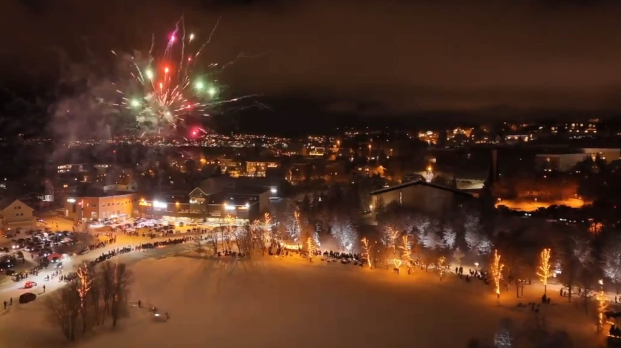 Barnas nyttårsfeiring og festfyrverkeri