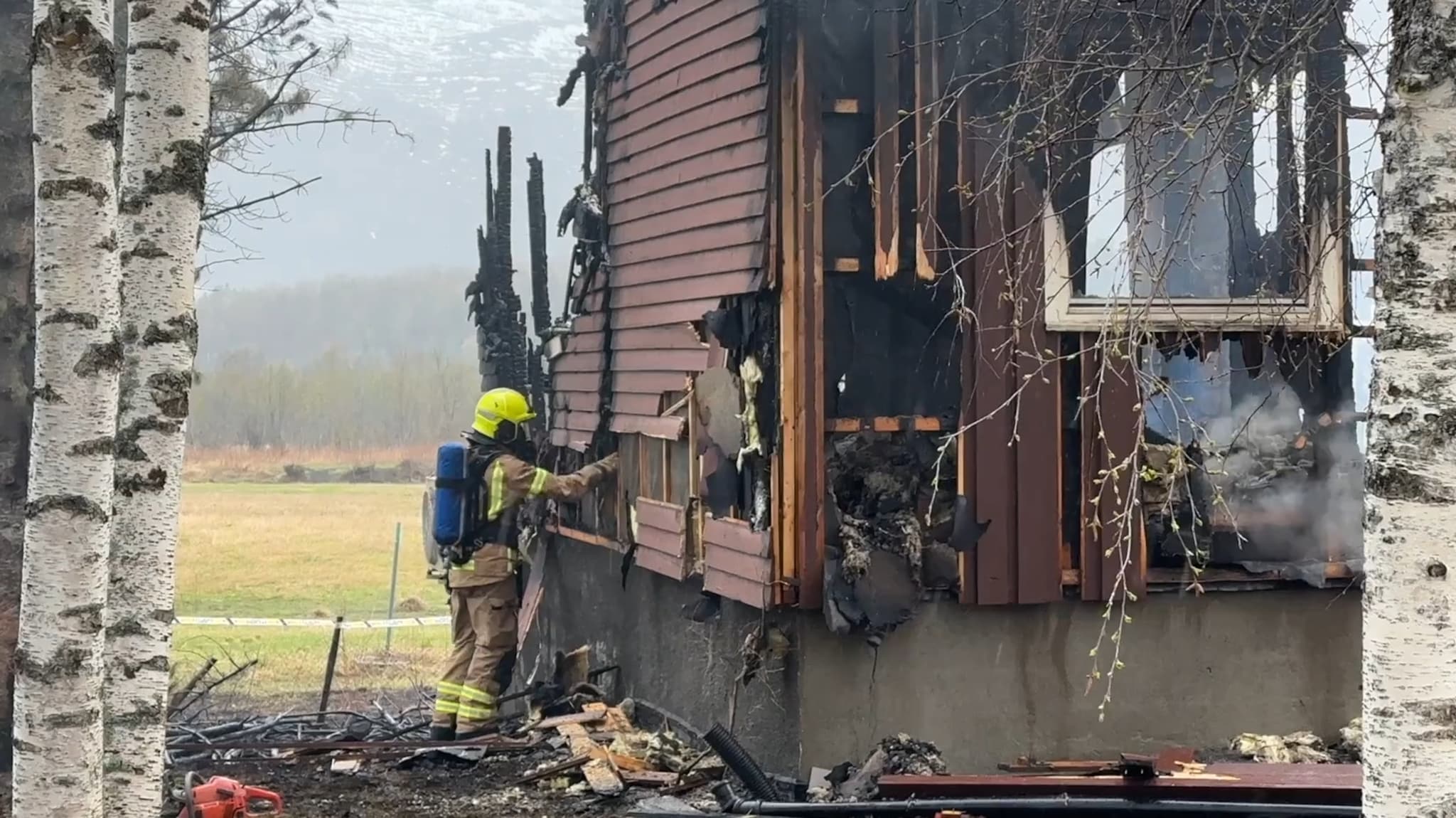 Bolighus brant ned natt til lørdag