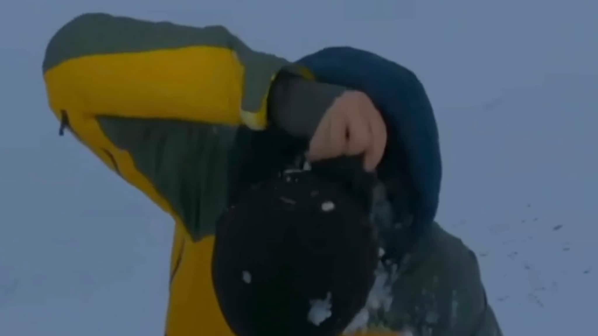 Tatt av snøskred og overlevde