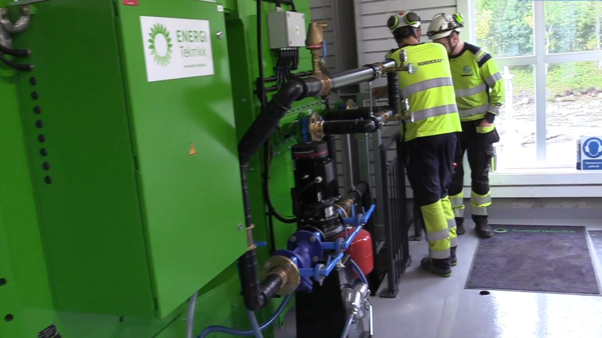 Trykket på knappen og åpnet nytt kraftverk