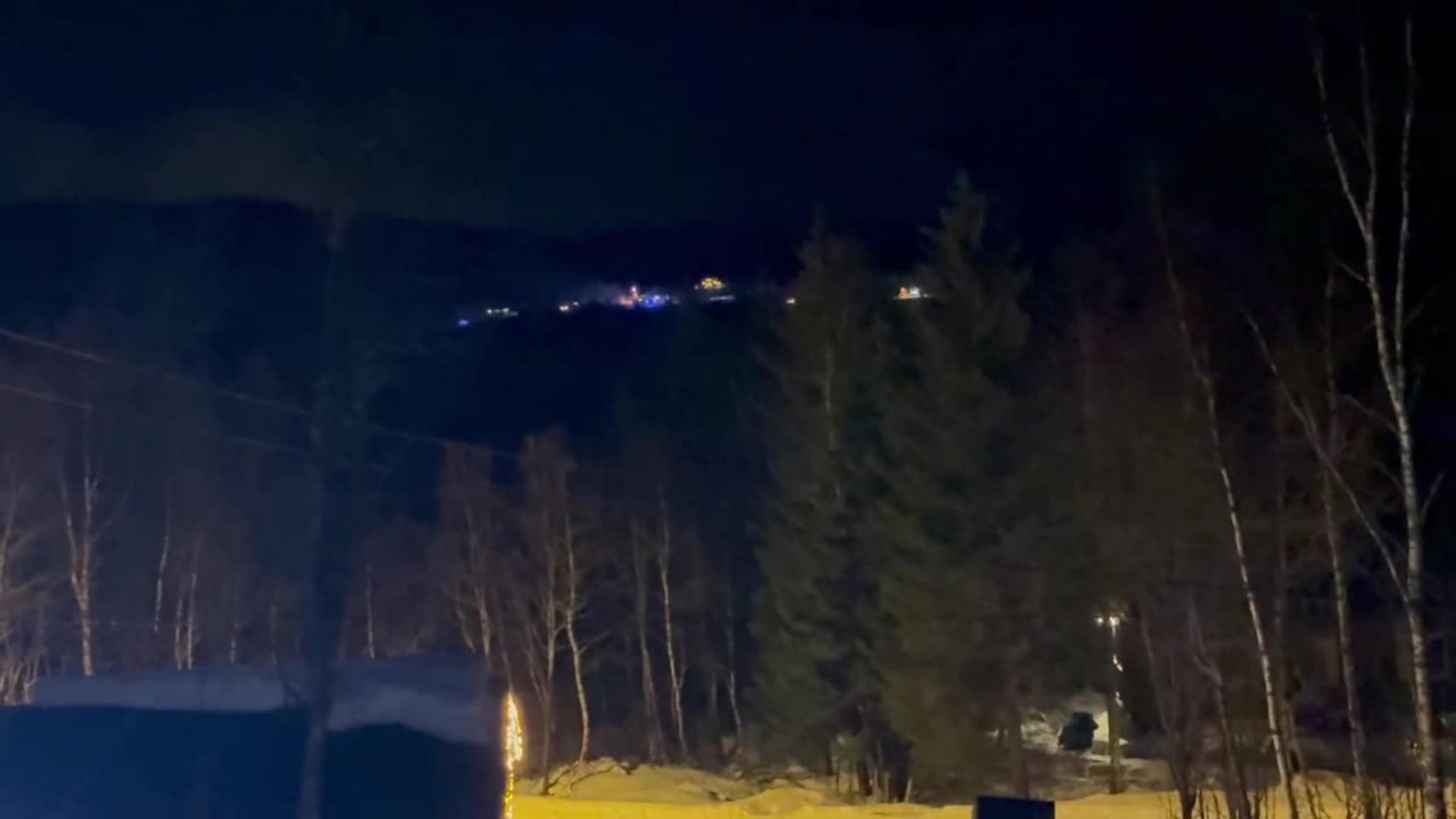 Brann i garasje på Senja