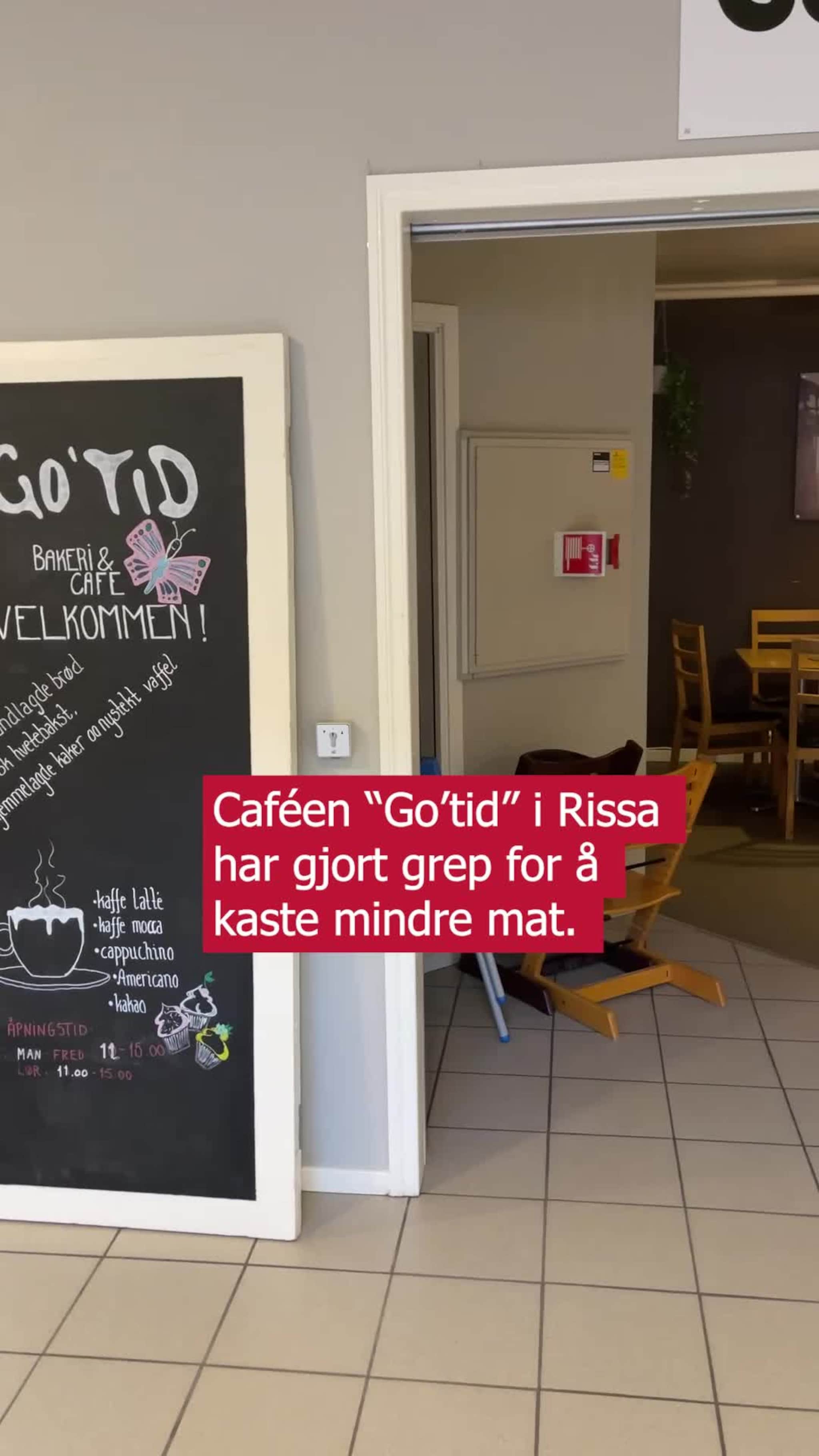 Café prøver å kaste mindre mat