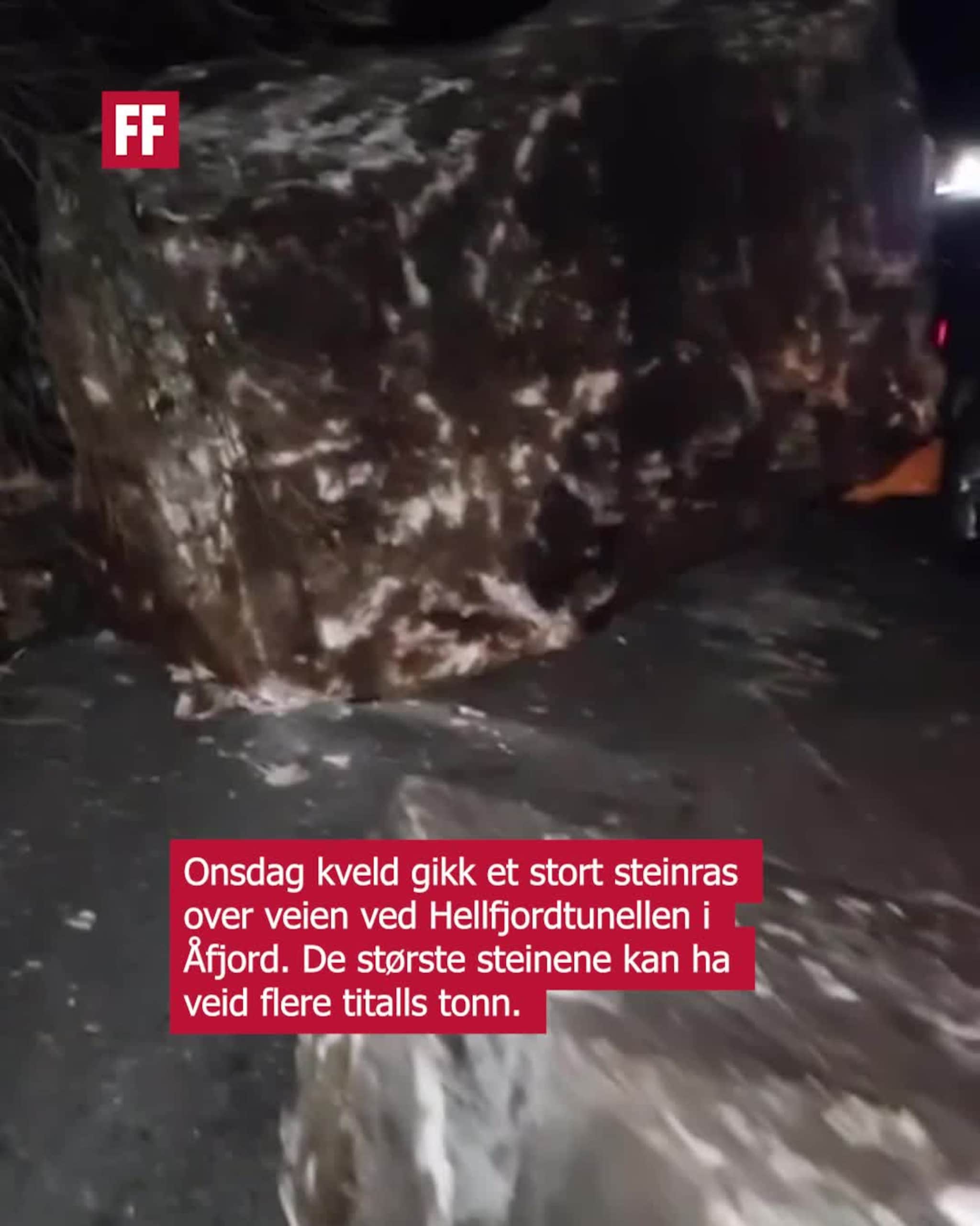 Steinras isolerte deler av kommunen