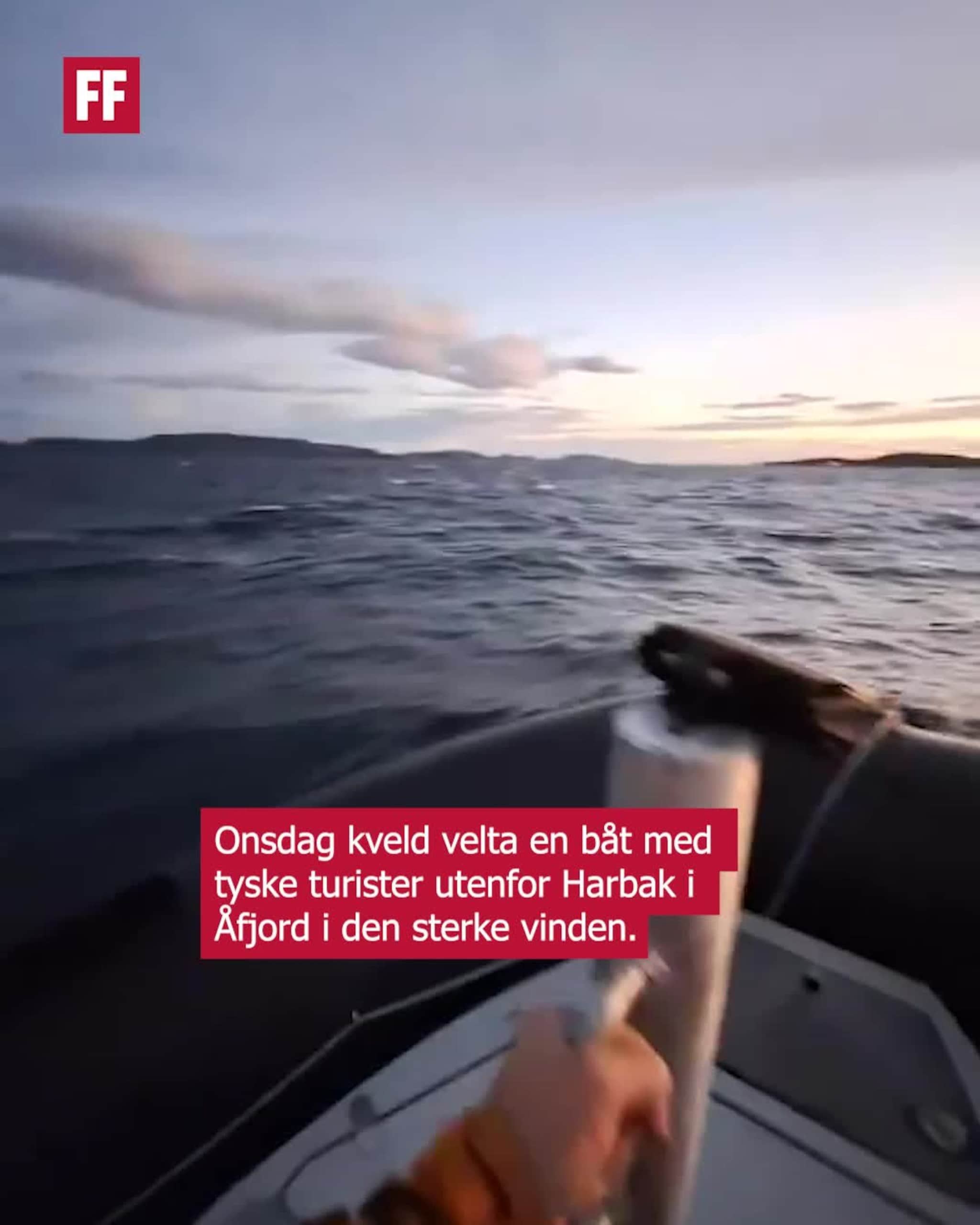 Båt med fire turister velta i vinden: – Det var stor flaks