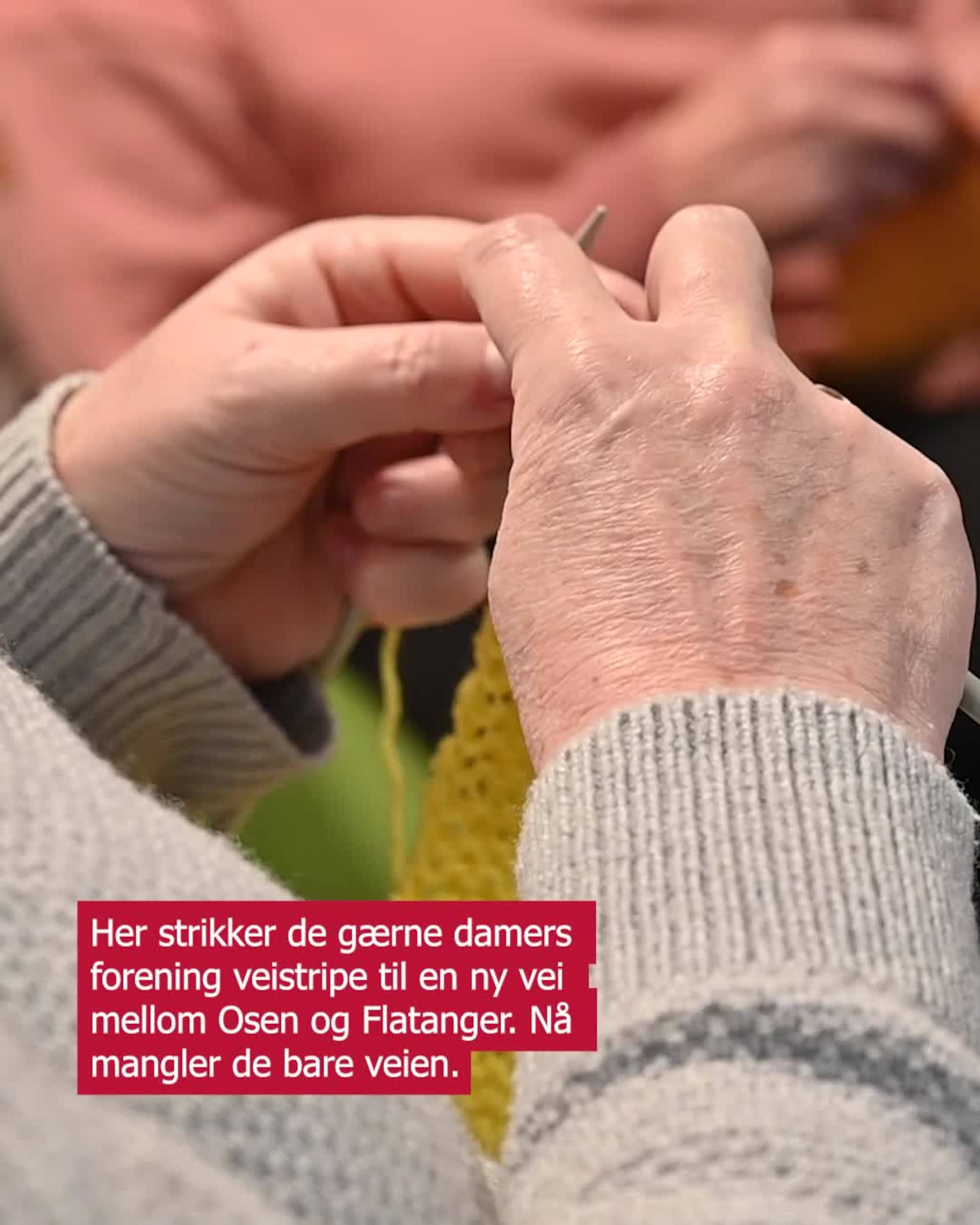 Tok strikkepinnene fatt for å få vei