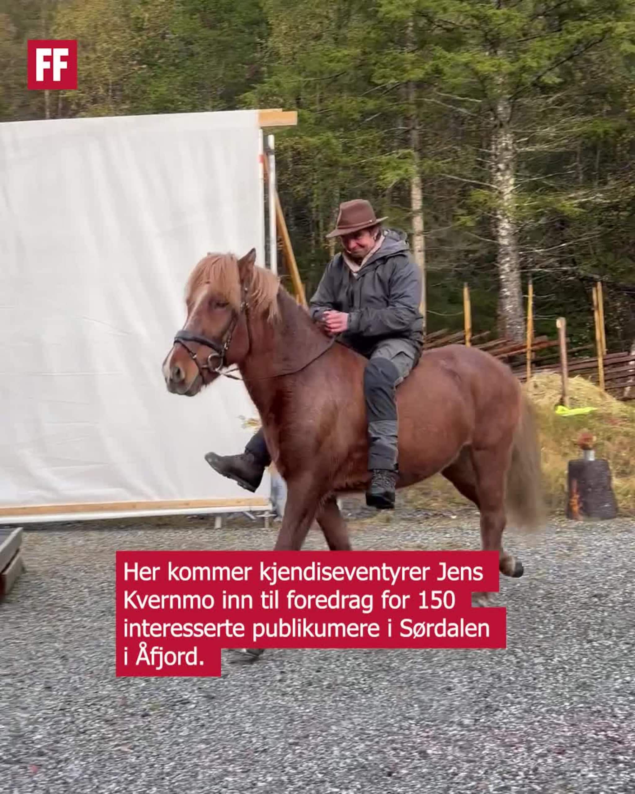 Eventyrer kom ridende inn til foredrag i Åfjord