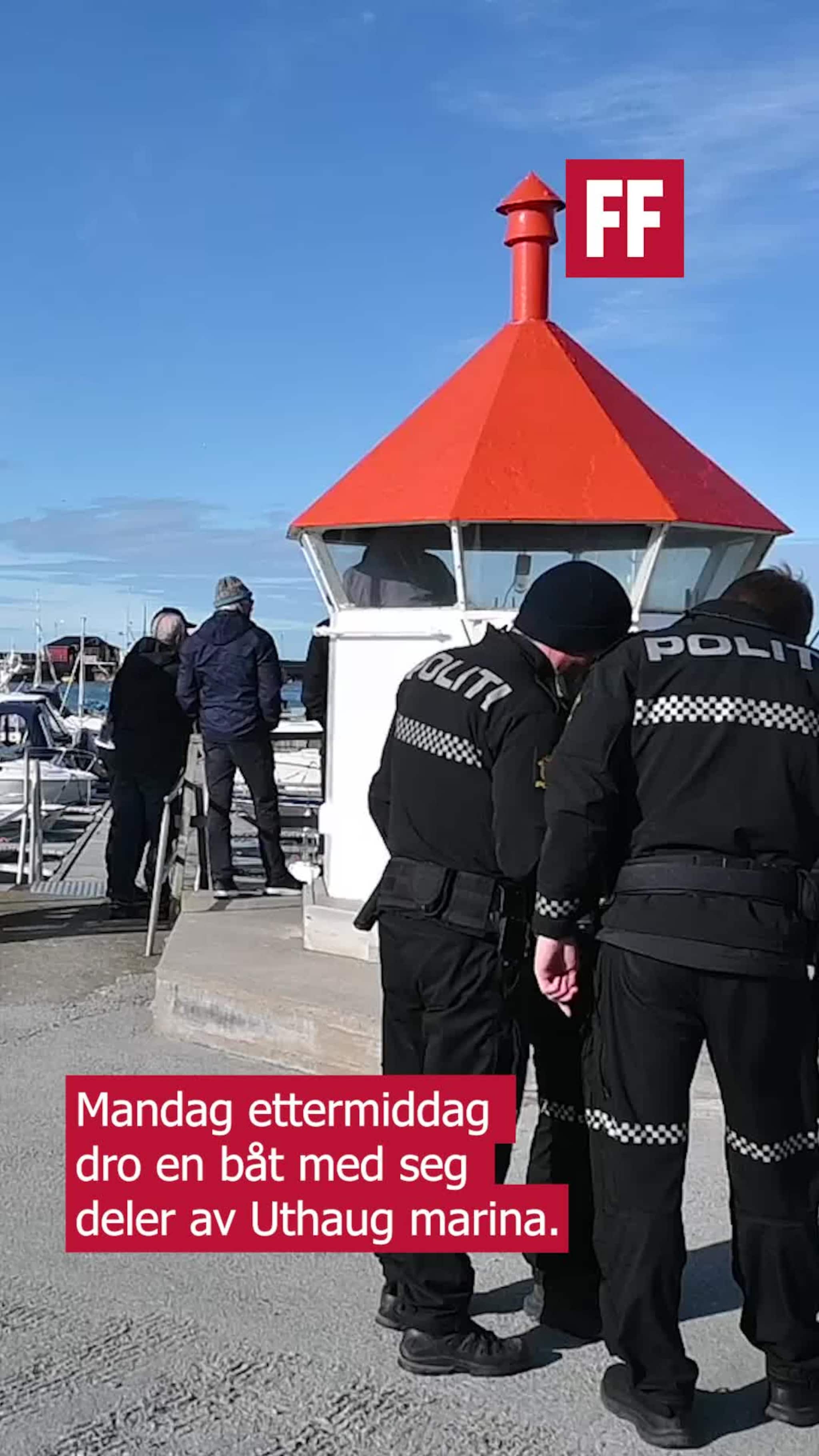 Båt rev med seg brygge