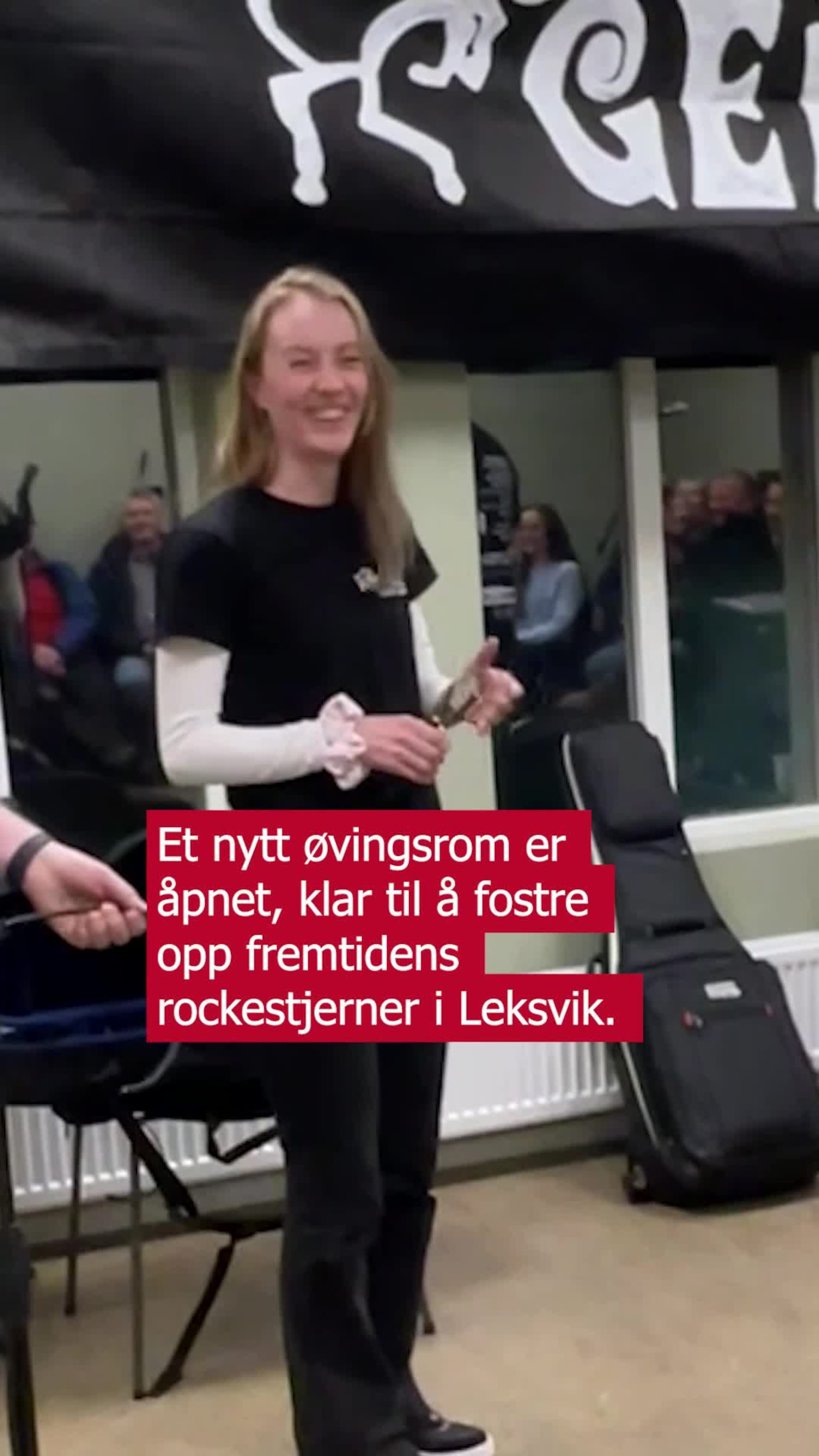 Åpning av øvingsrom i Leksvik