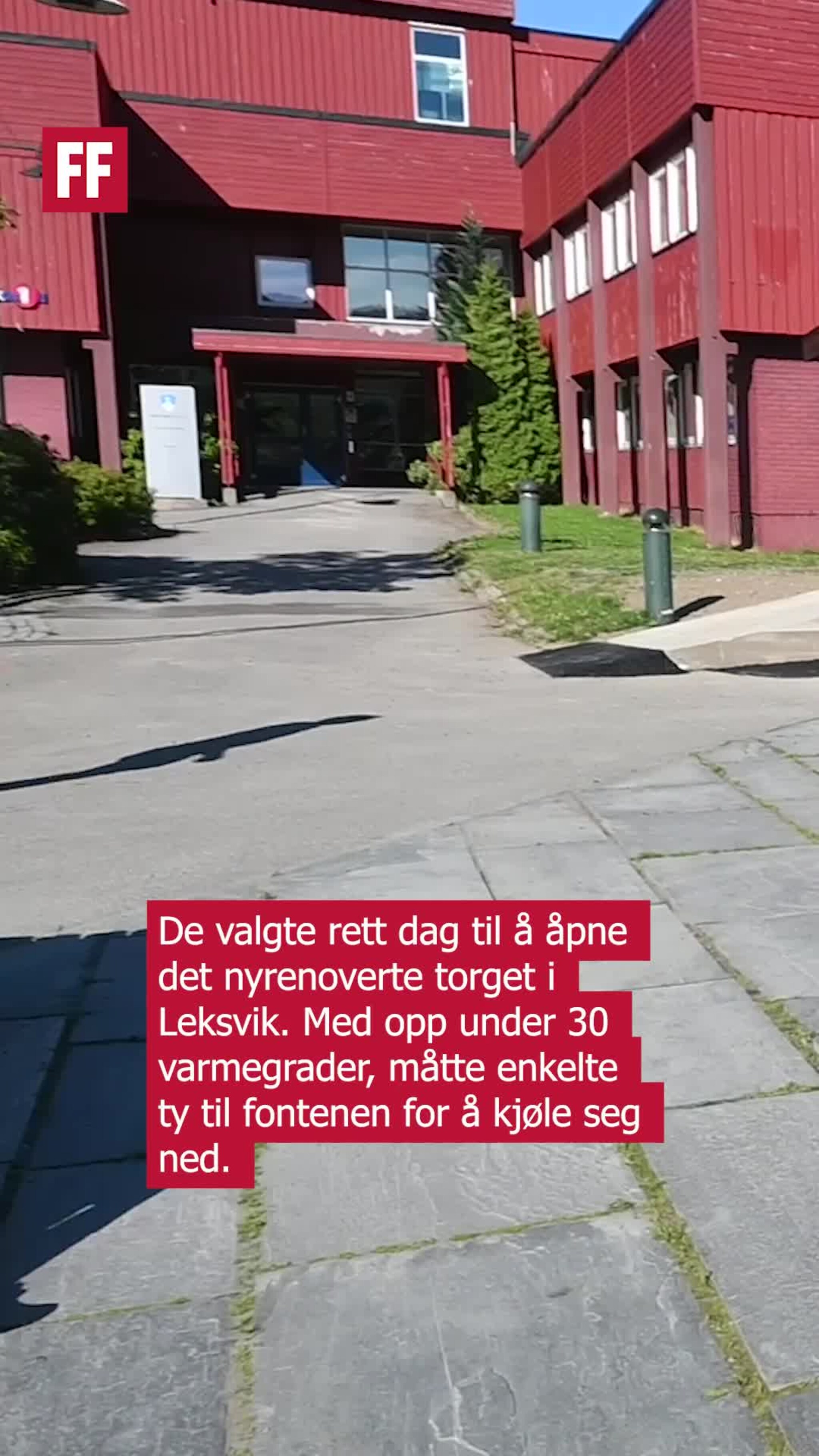 Åpnet torget i Leksvik