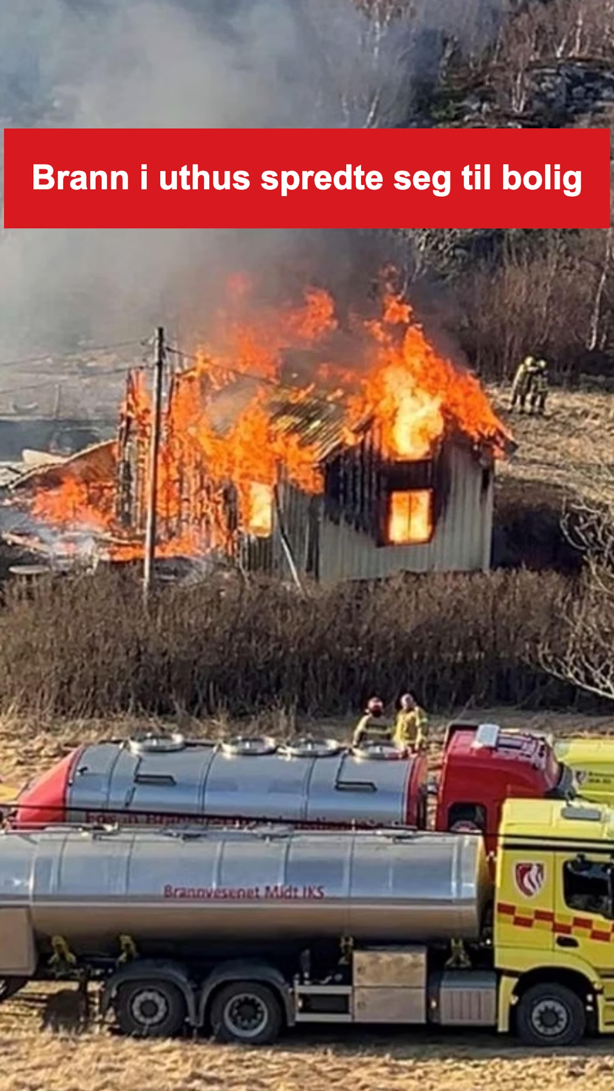 Bolighus brant ned i Bessaker
