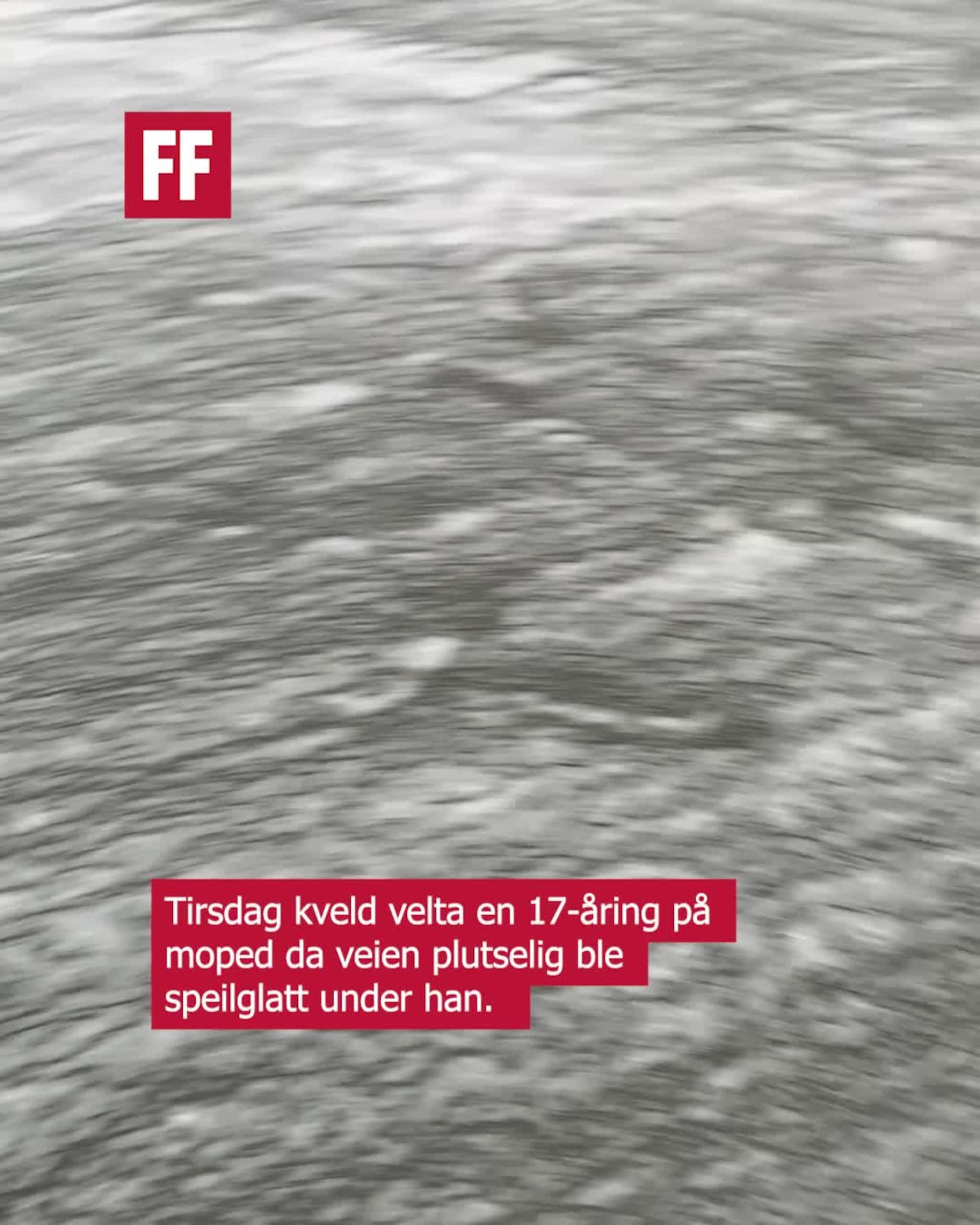 Moped velta – politiet mistenker såpesabotasje