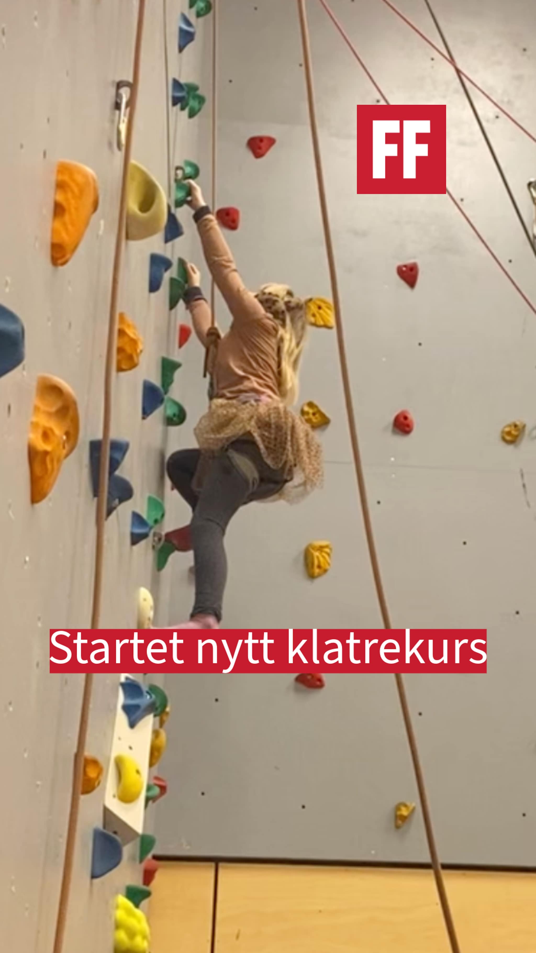 Startet nytt klatrekurs