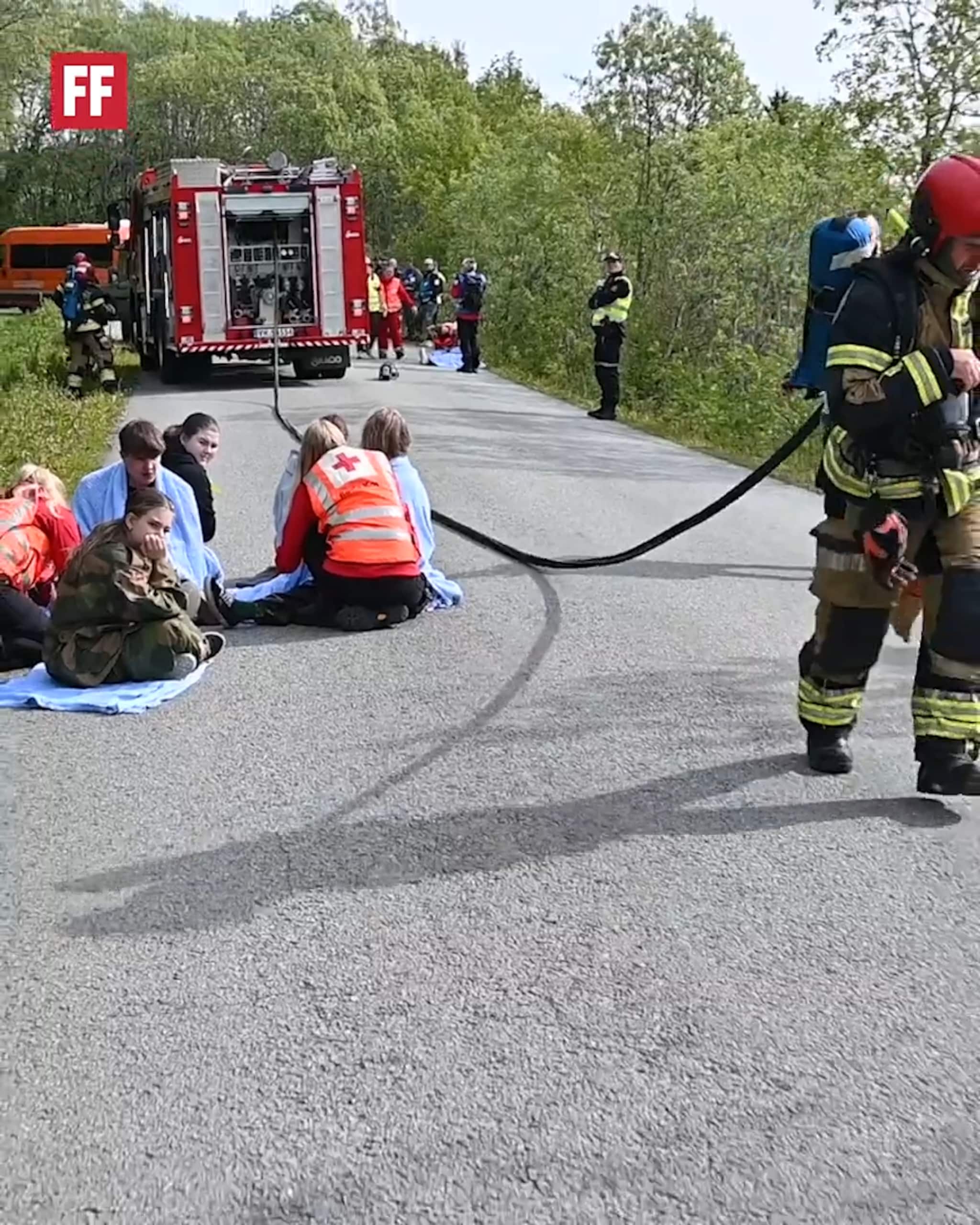 Holdt storøvelse med nødetatene