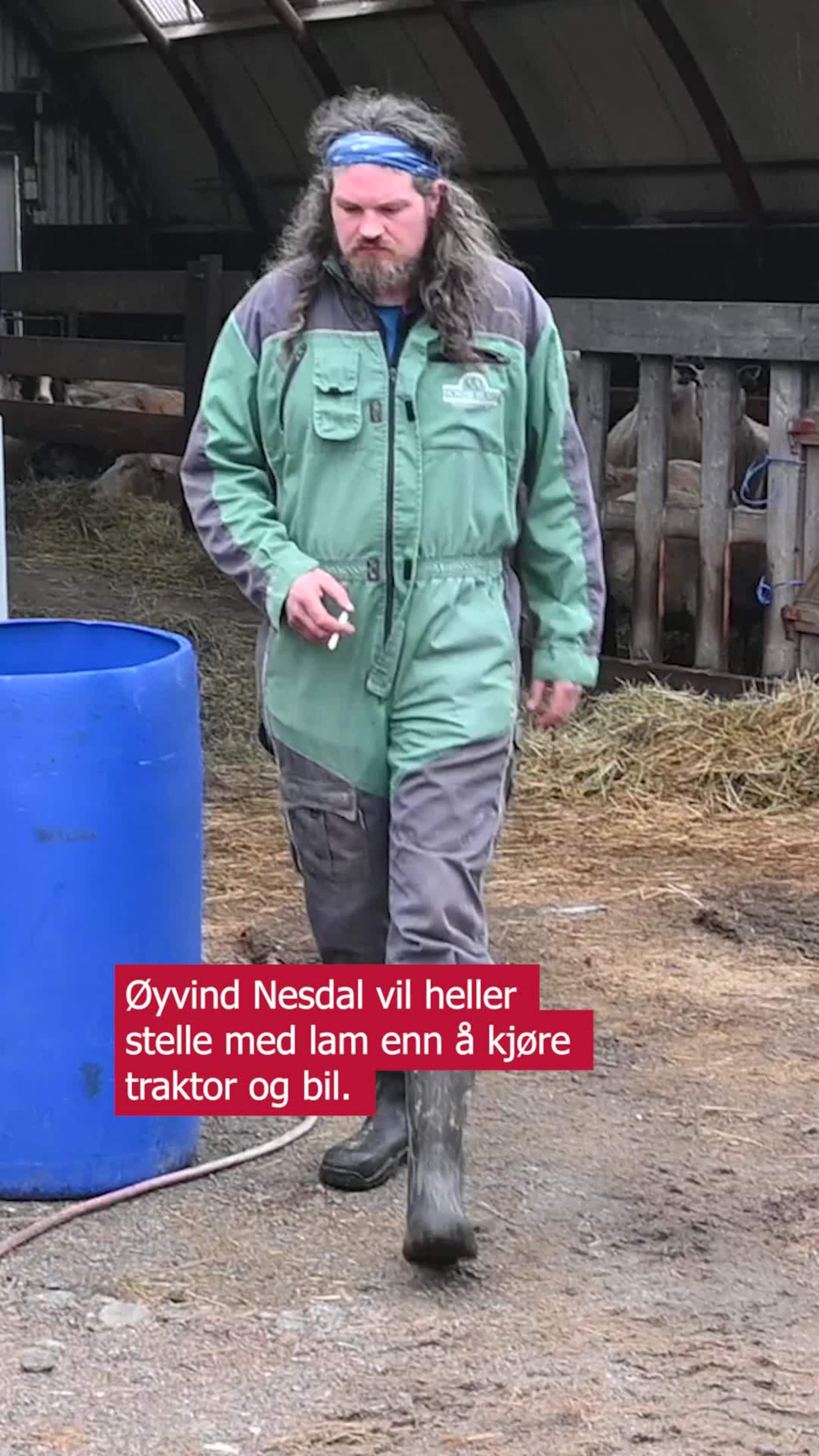 Øyvind driver gård sammen med kone og fem barn