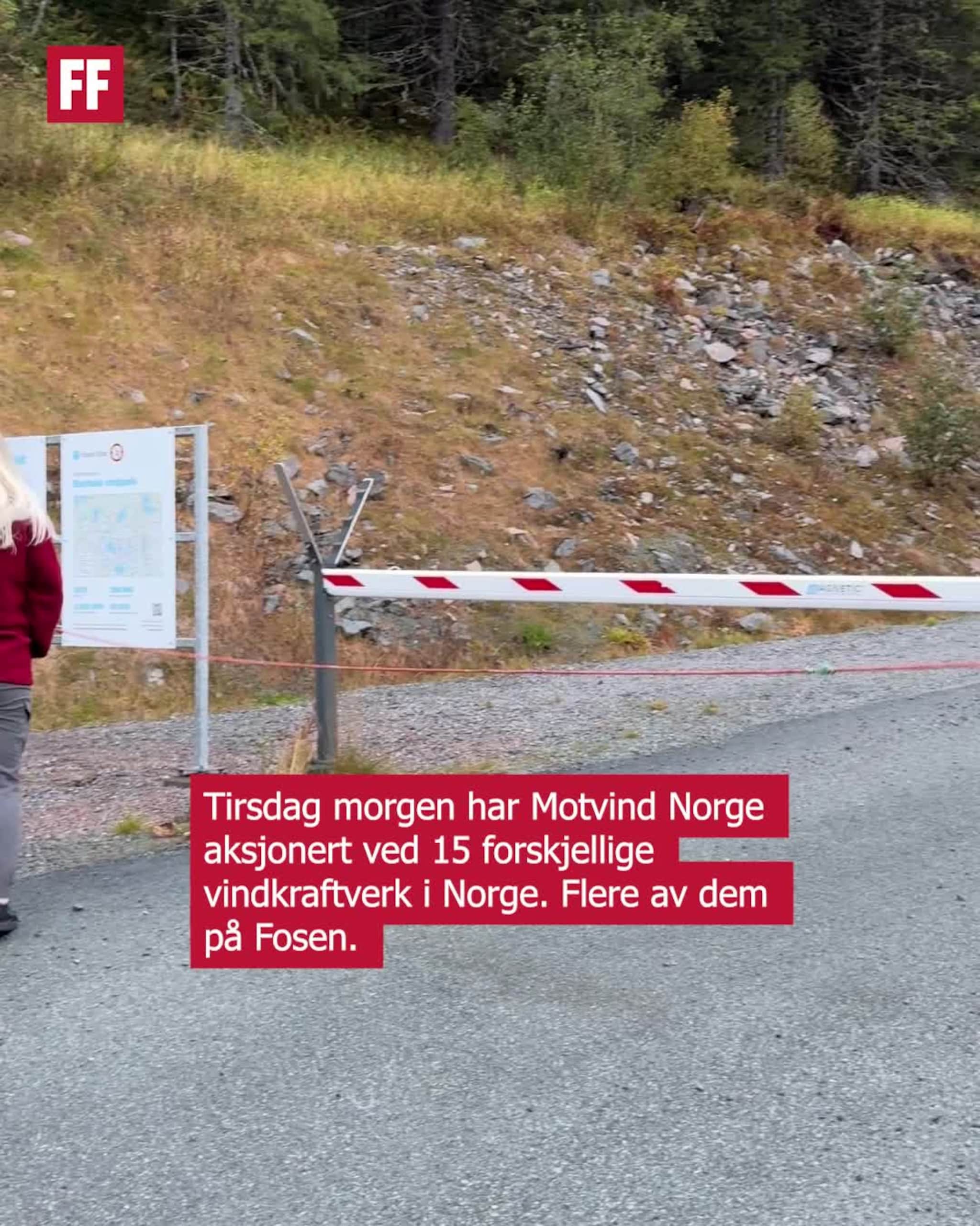 Aksjonister stengte vindkraftverk