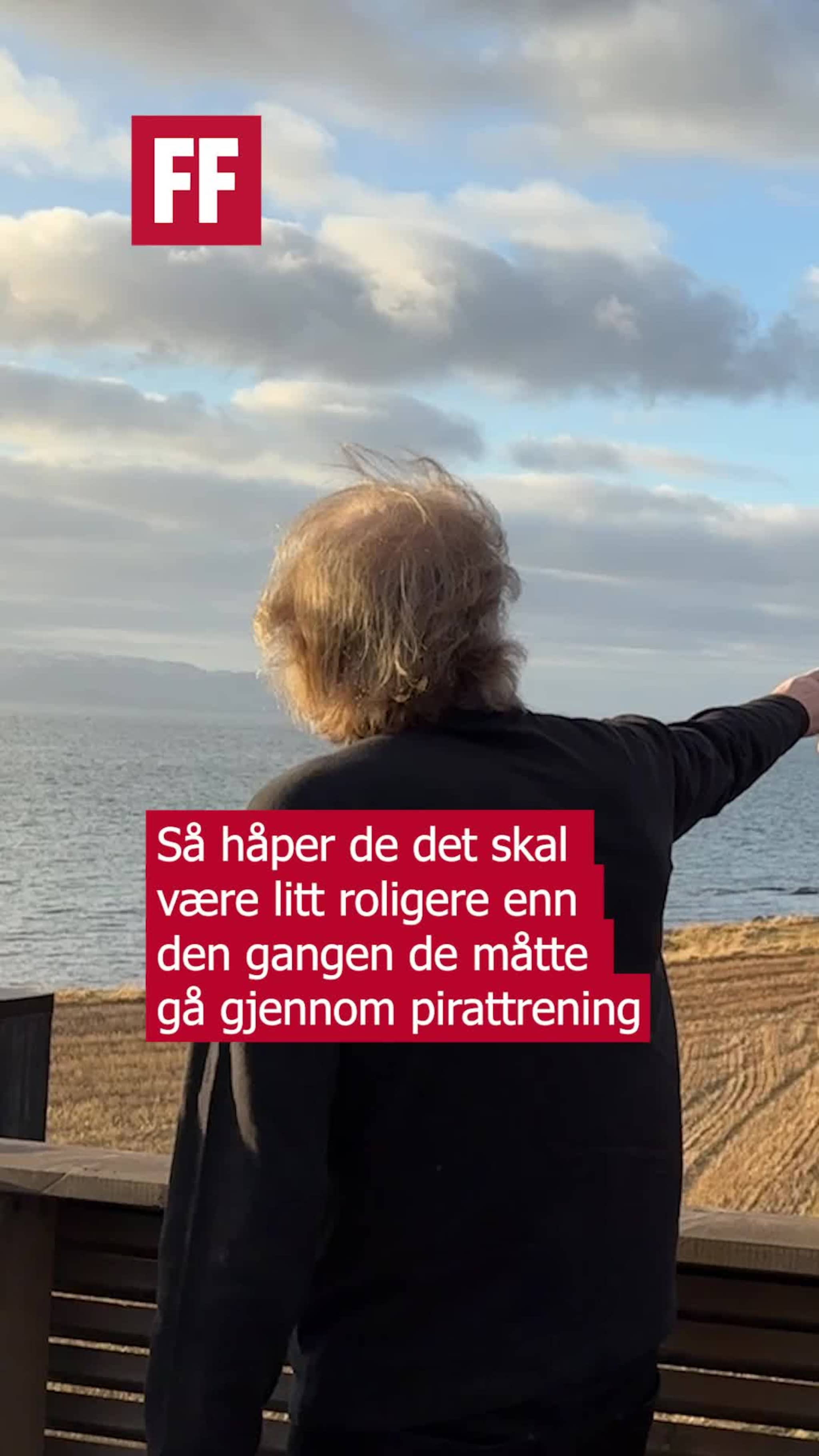 Måtte plutselig gå gjennom pirattrening på ferie