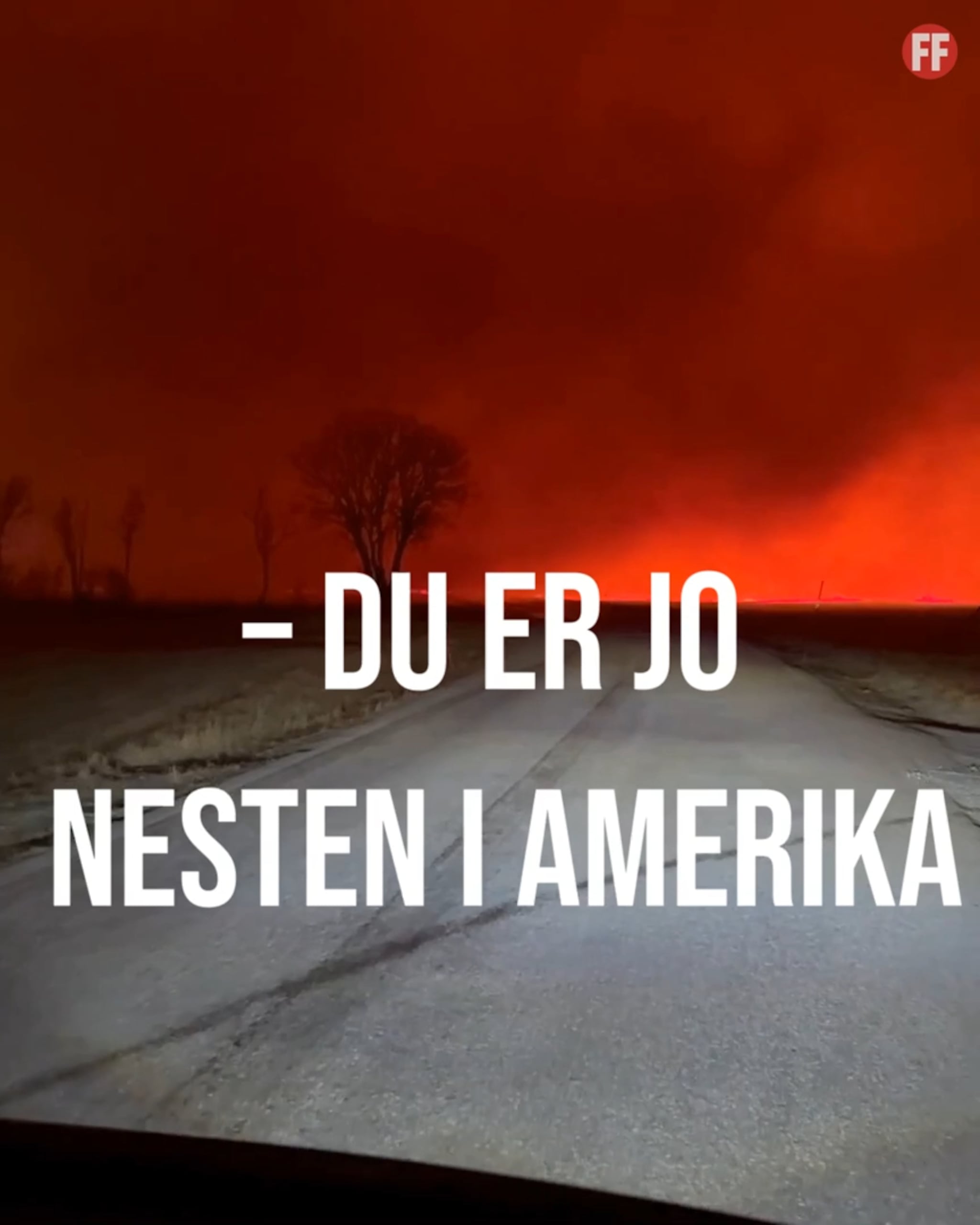– Du er jo  nesten i Amerika