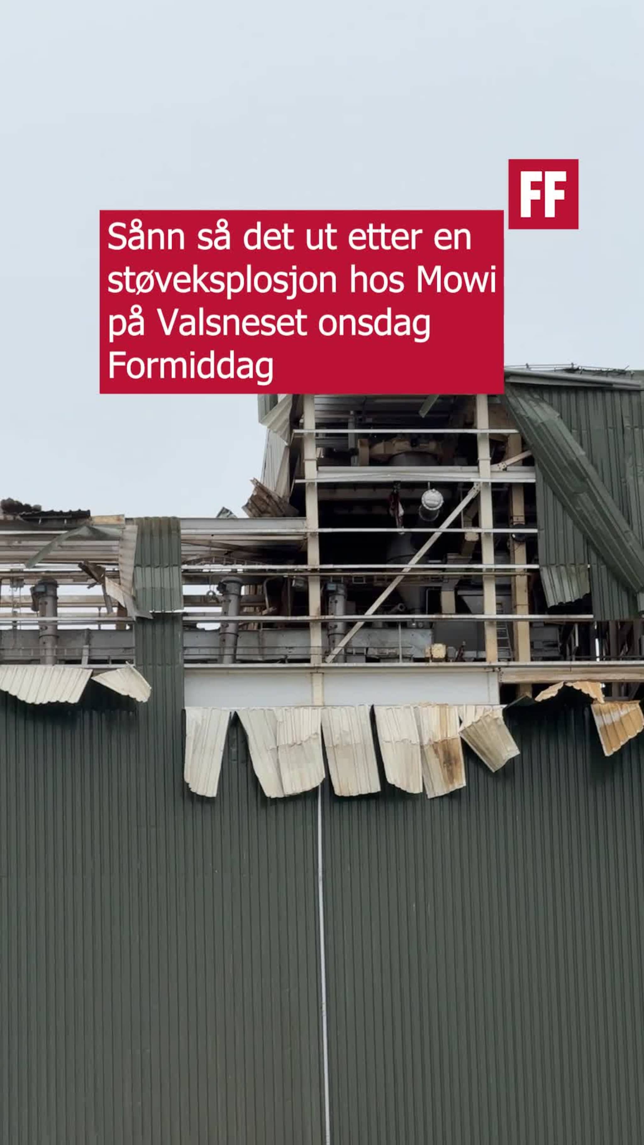Støveksplosjon hos Mowi