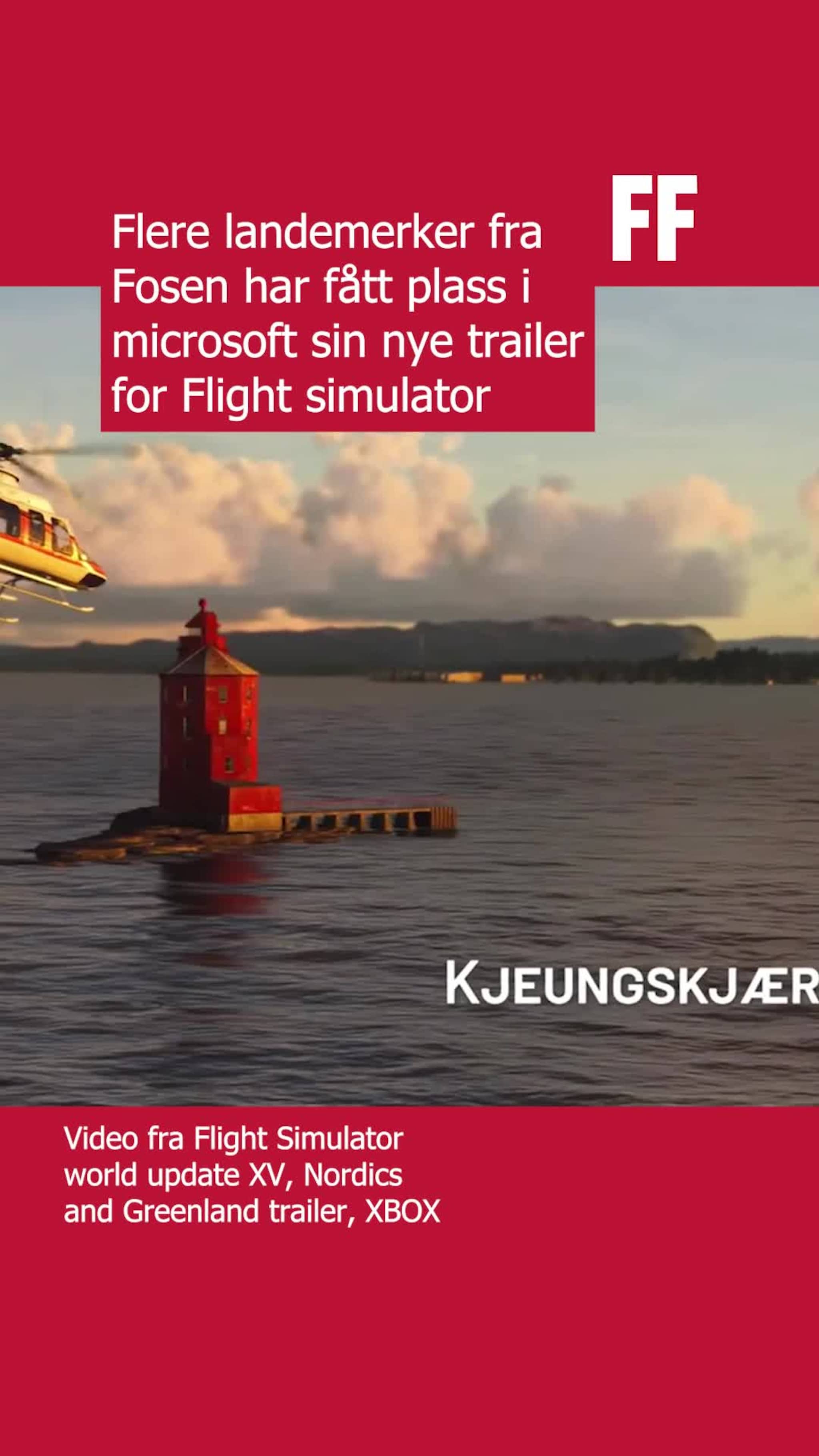 Fosen på Flight simulator