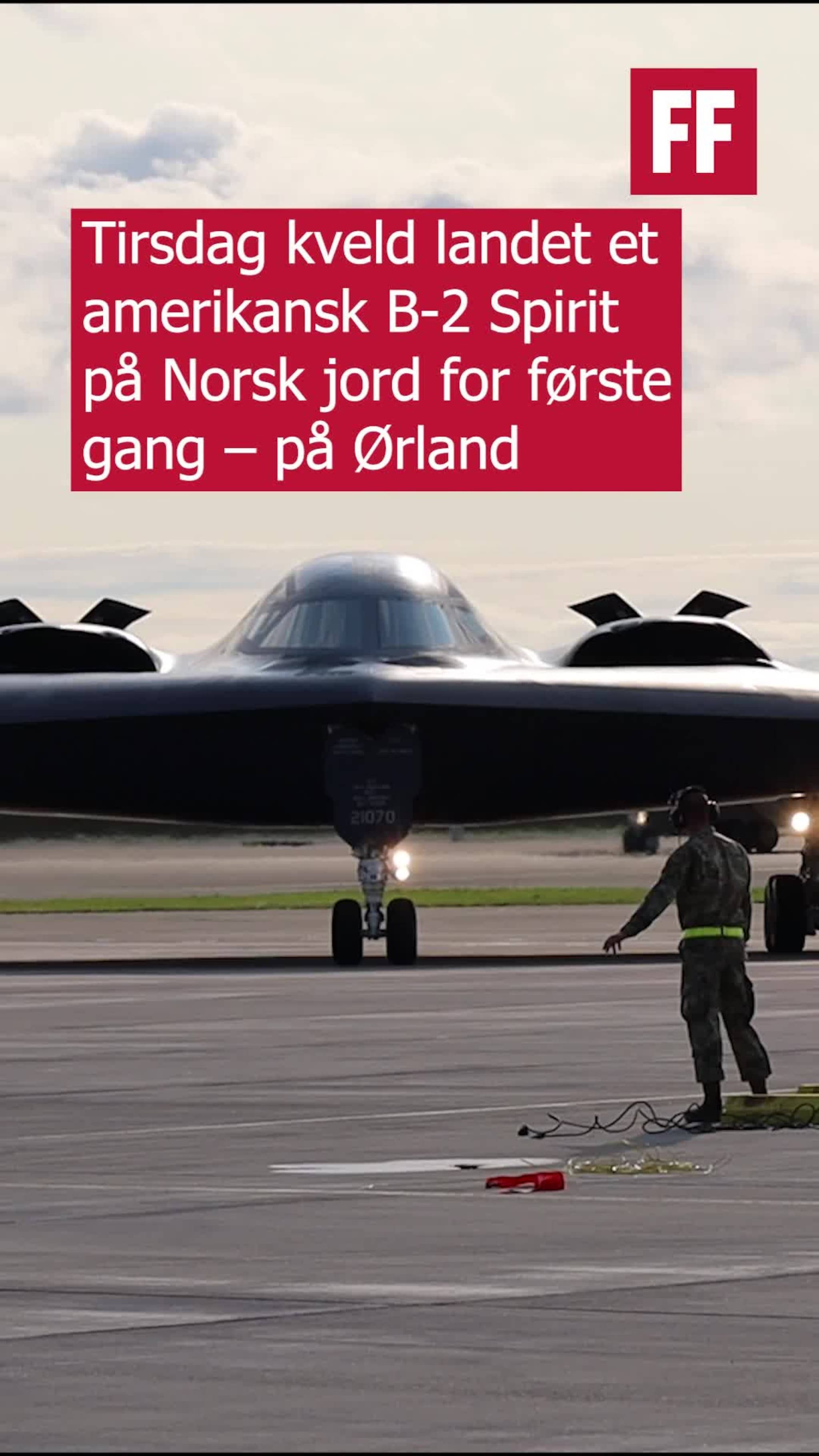 Spesielt bombefly landet på Fosen