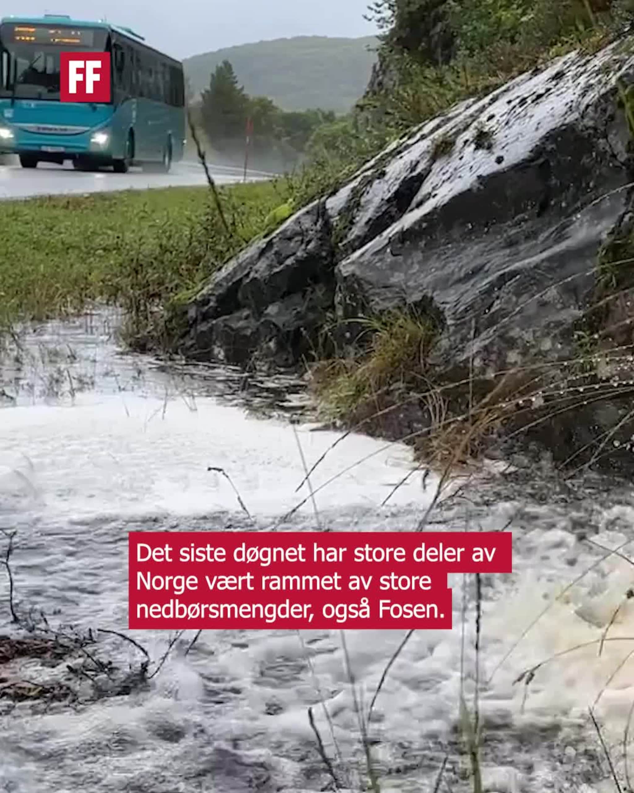 Ørland var våtest i landet – i ei lita stund