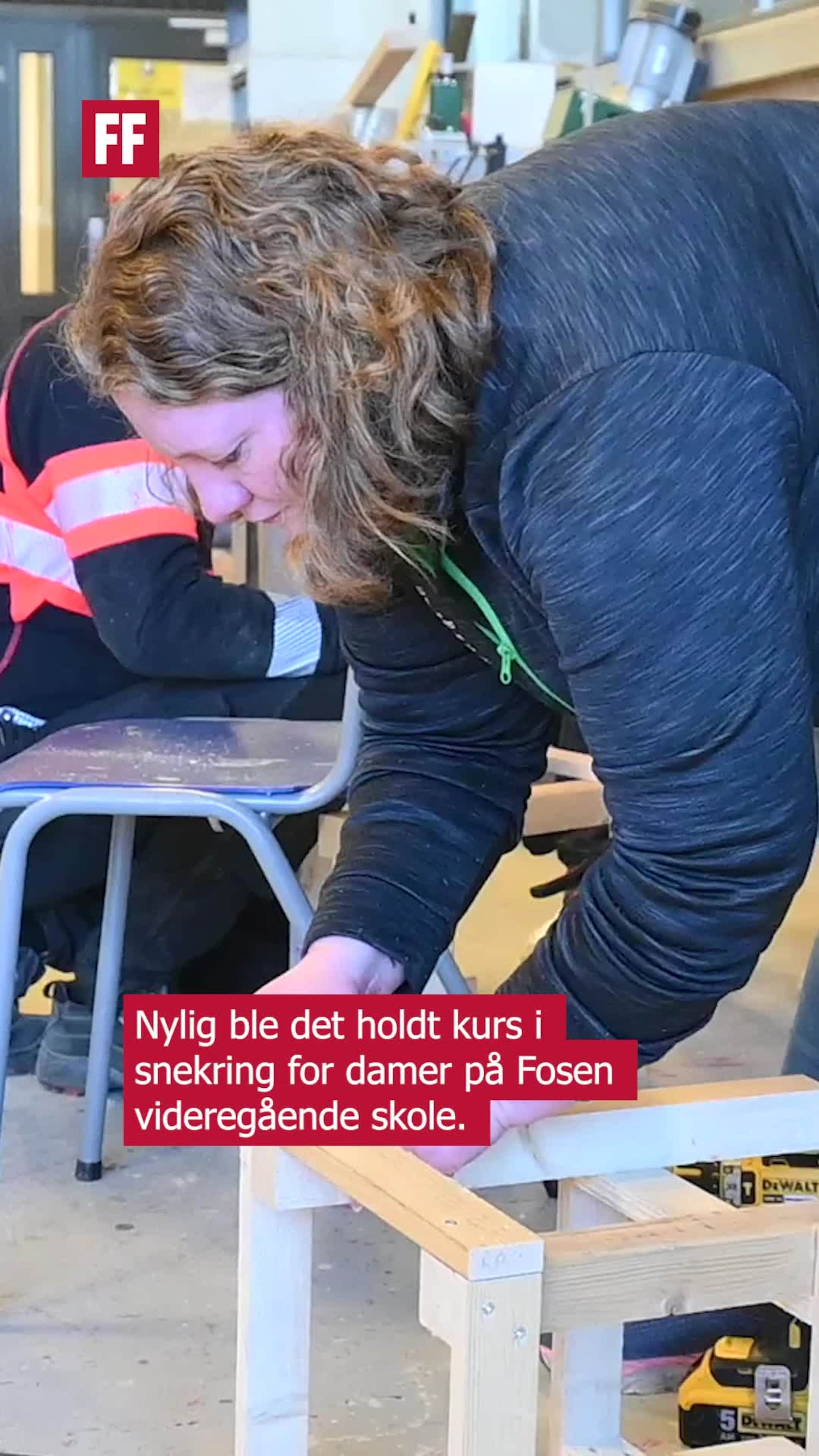 Holdt snekkerkurs for damene