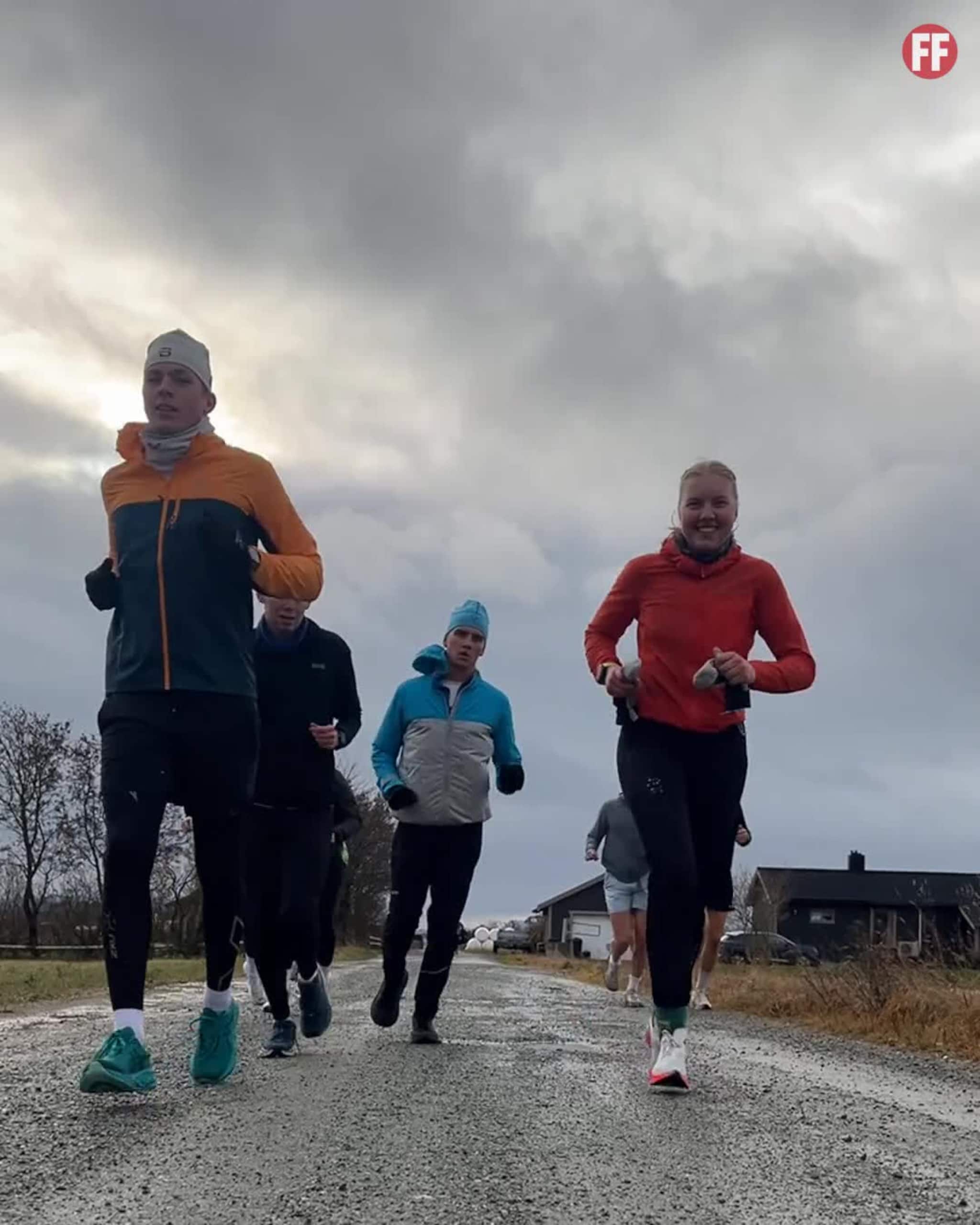 Sprang over 100 kilometer på en dag