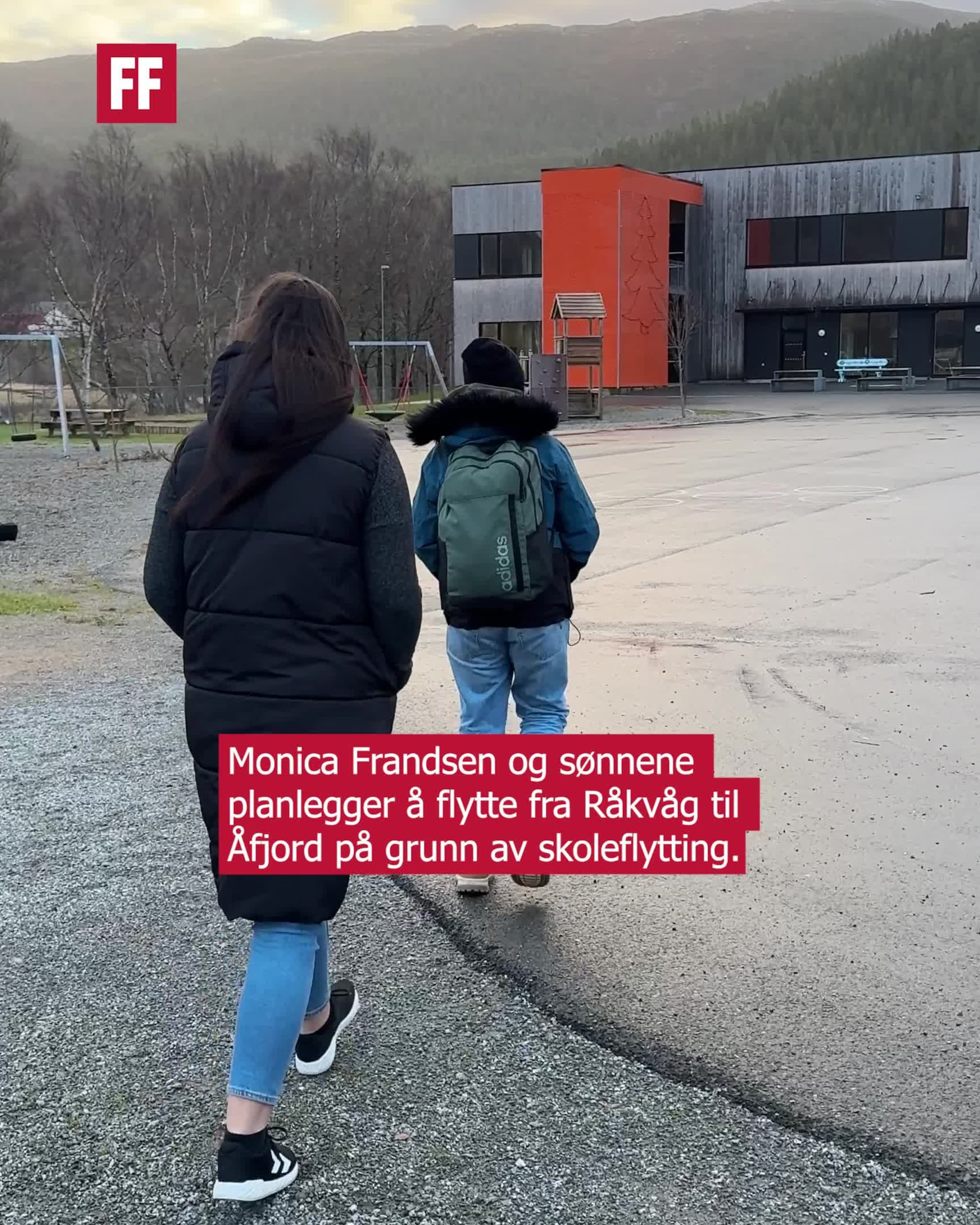 Monica og sønnene planlegger flytting på grunn av skolekutt
