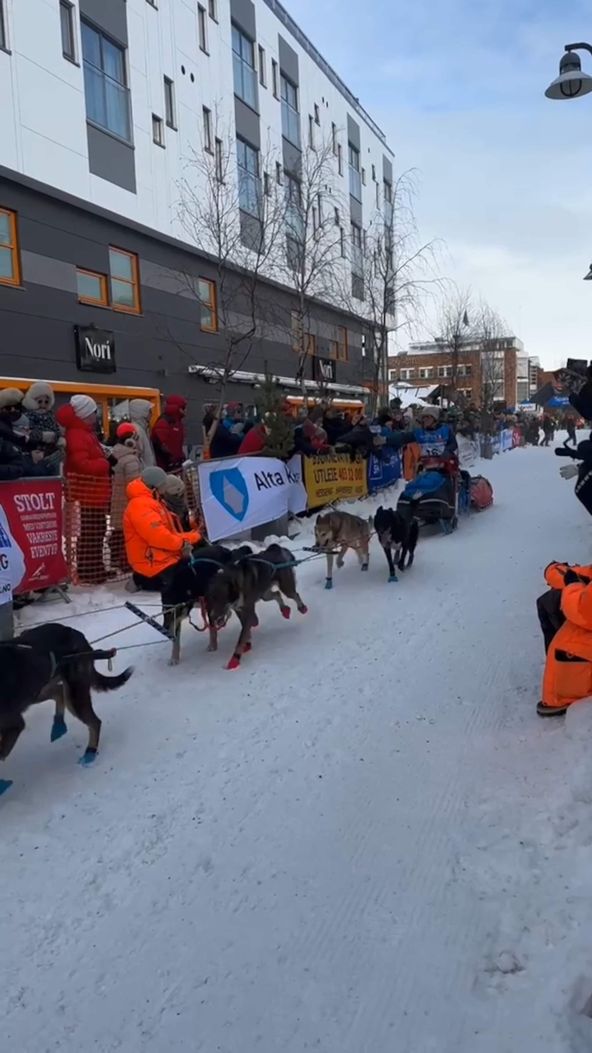 Her går Helga ut fra start