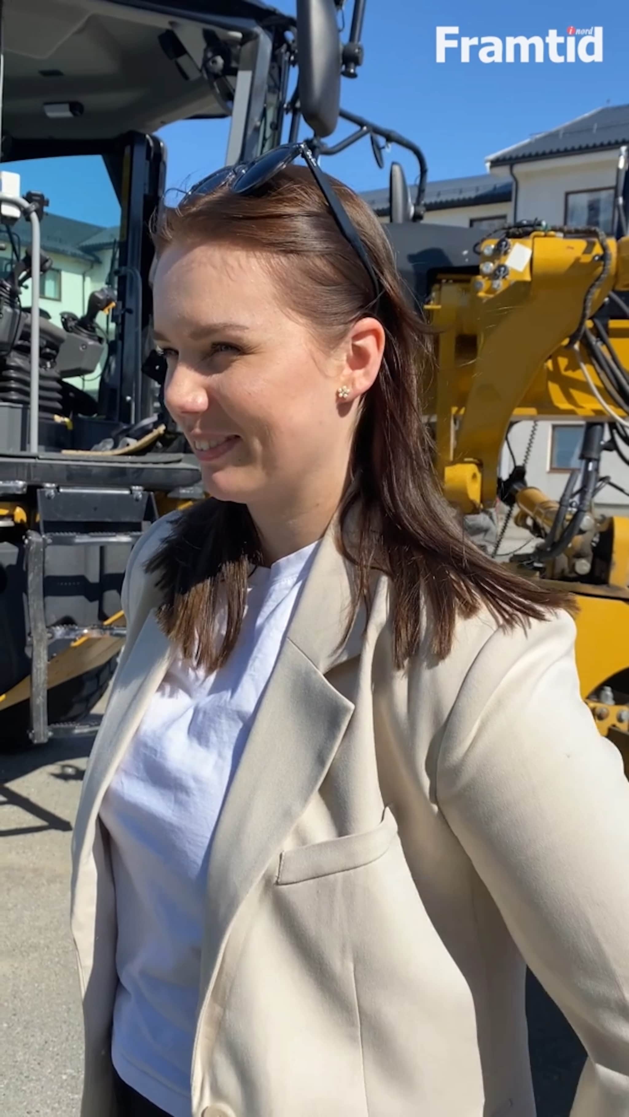Solveig tester veihøvelen: – Skummelt!