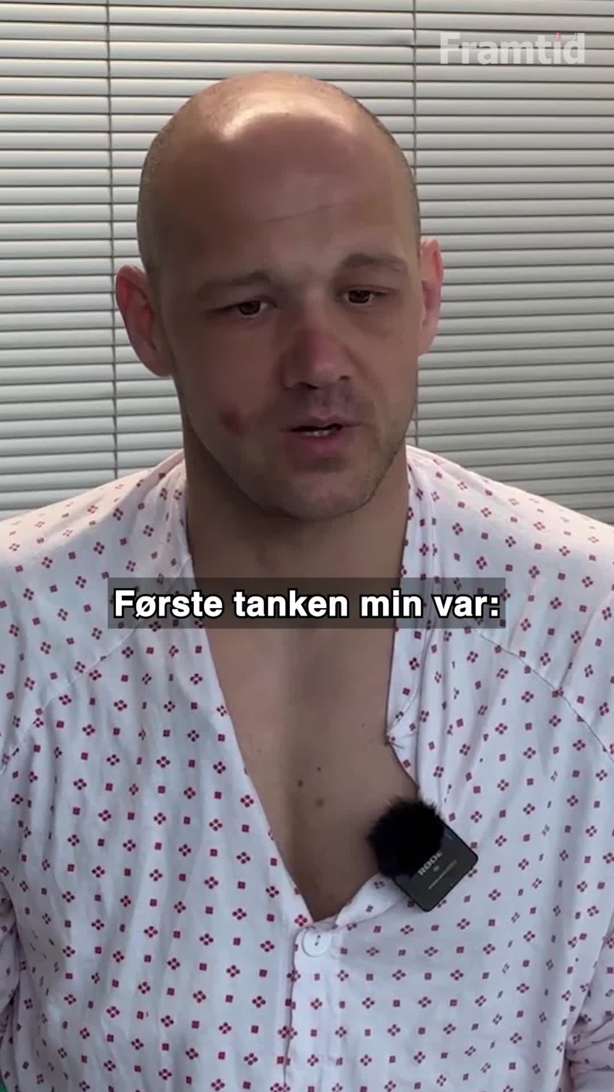 Patrik forteller om innsiden av snøskredet