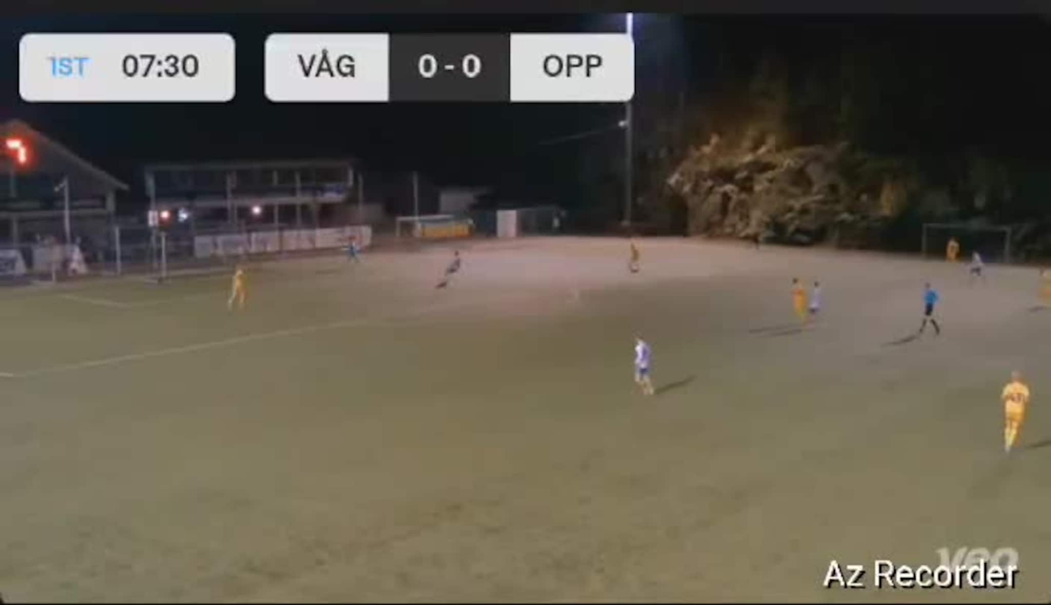 Kristoffer Bjåland scorer 1-0 mot Jerv 2