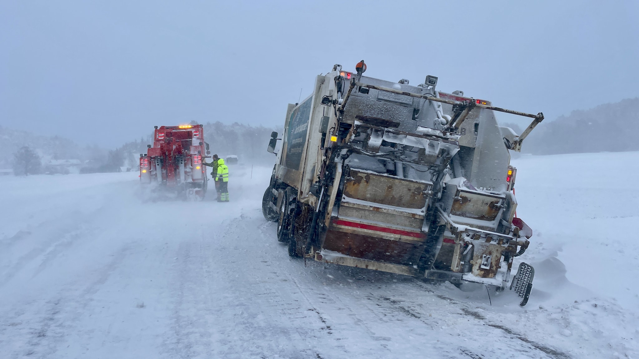 Sending: Se vår sending fra snøkaoset i Kristiansand