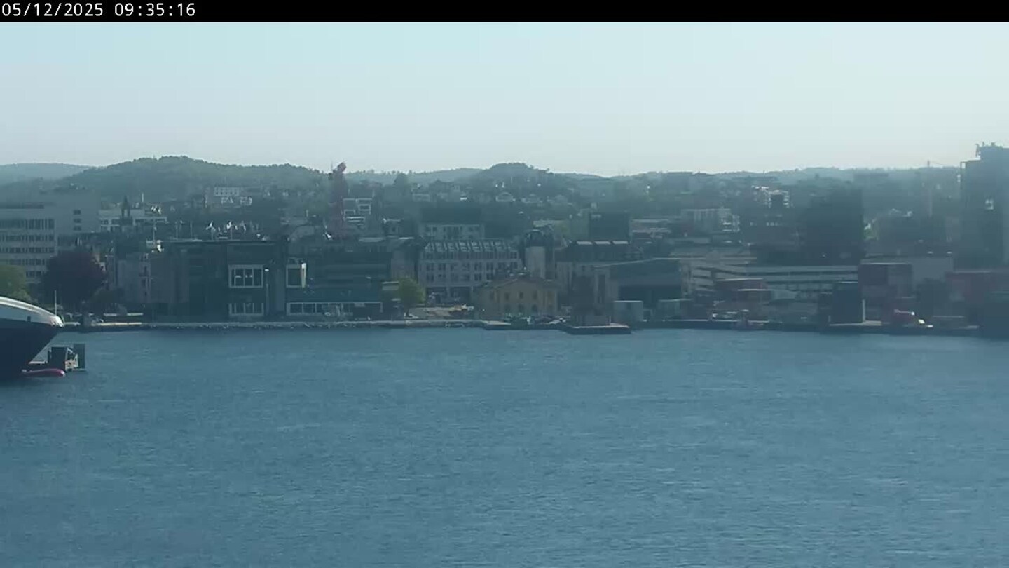 Livekamera over Kristiansand havn