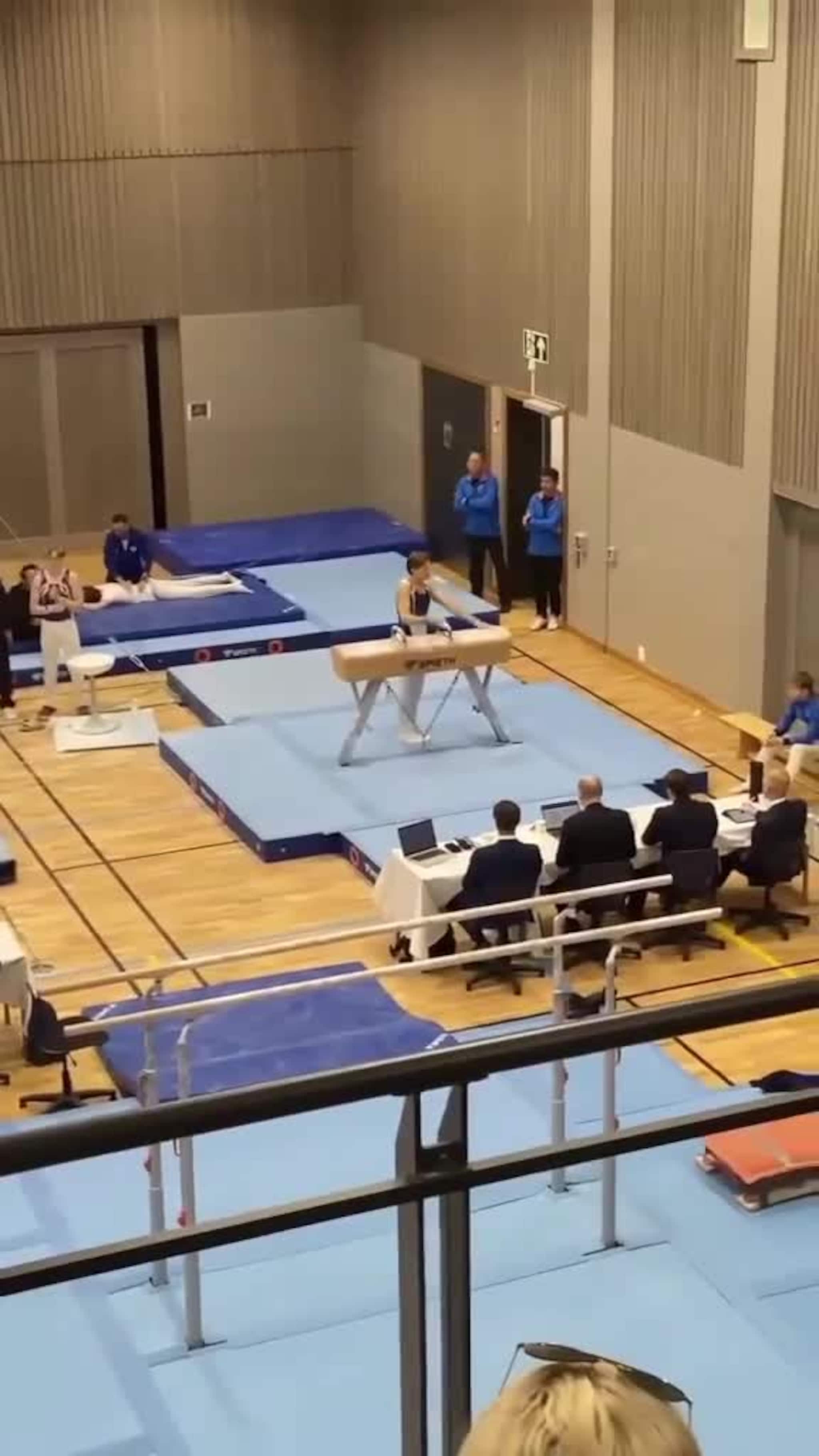 Elias Pfaff i bøylehest i NM