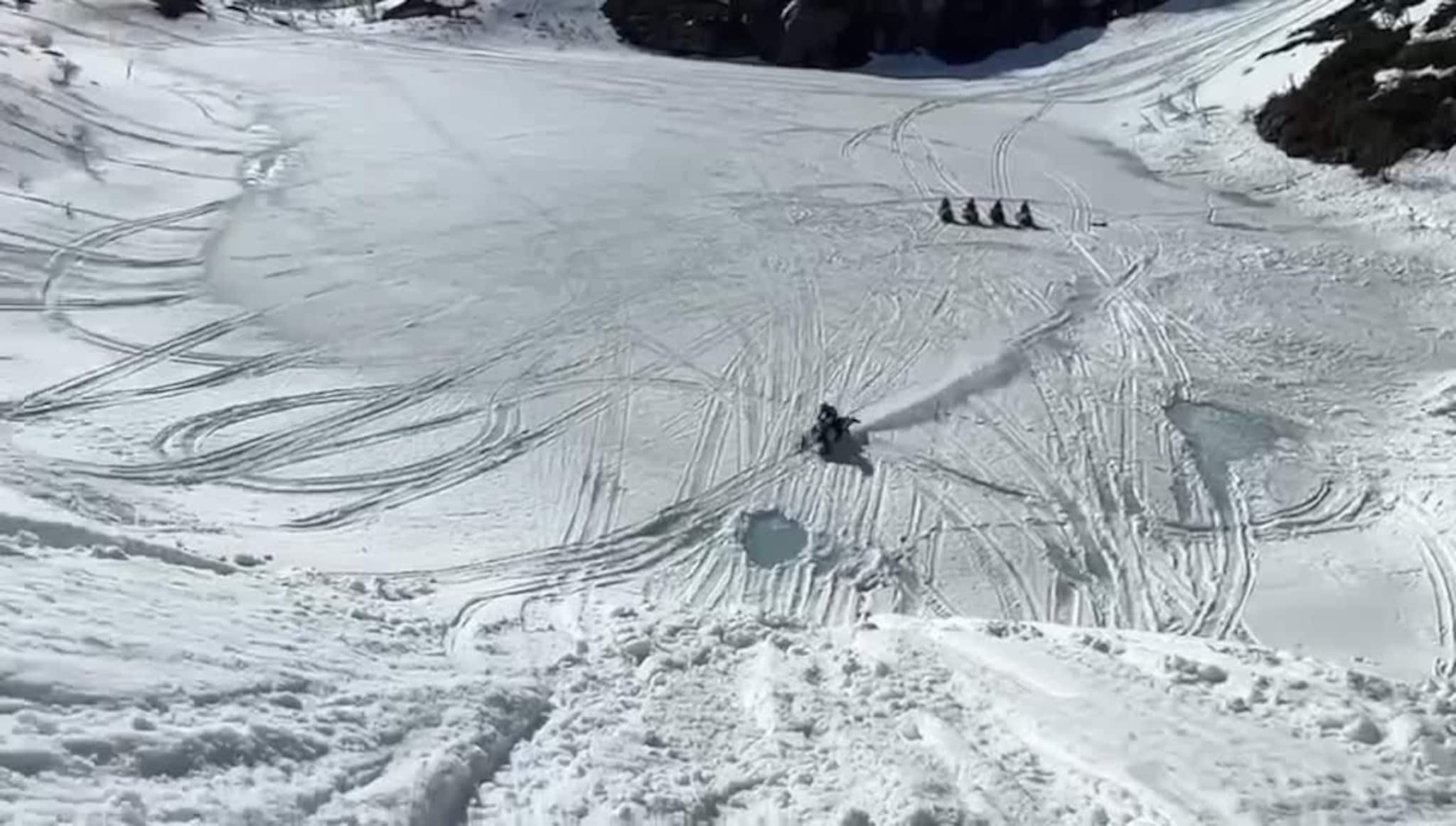 Espen Bryggeså kjører snøscooter 4