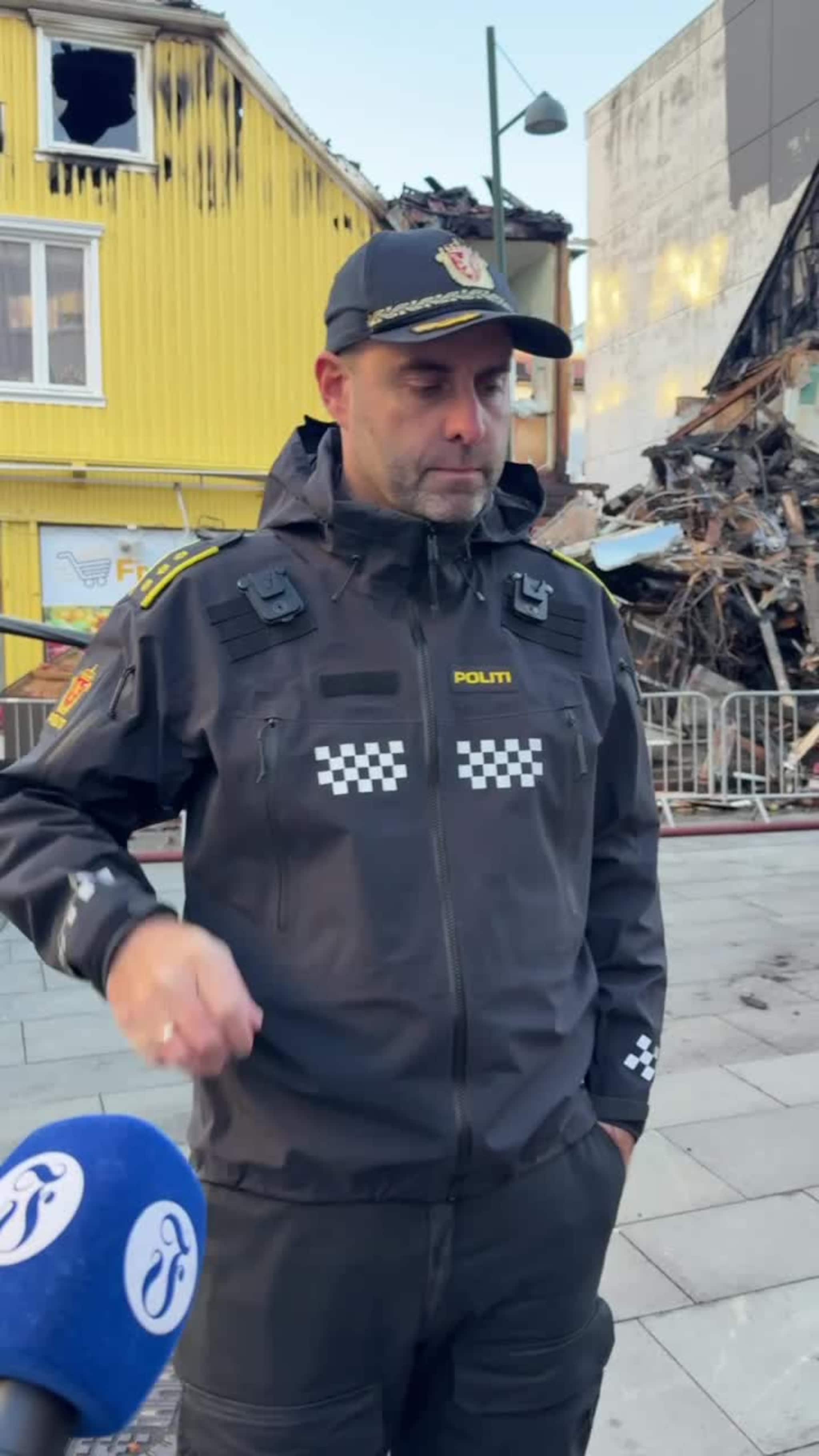 Politiet orienterer om brannen i Markens gate