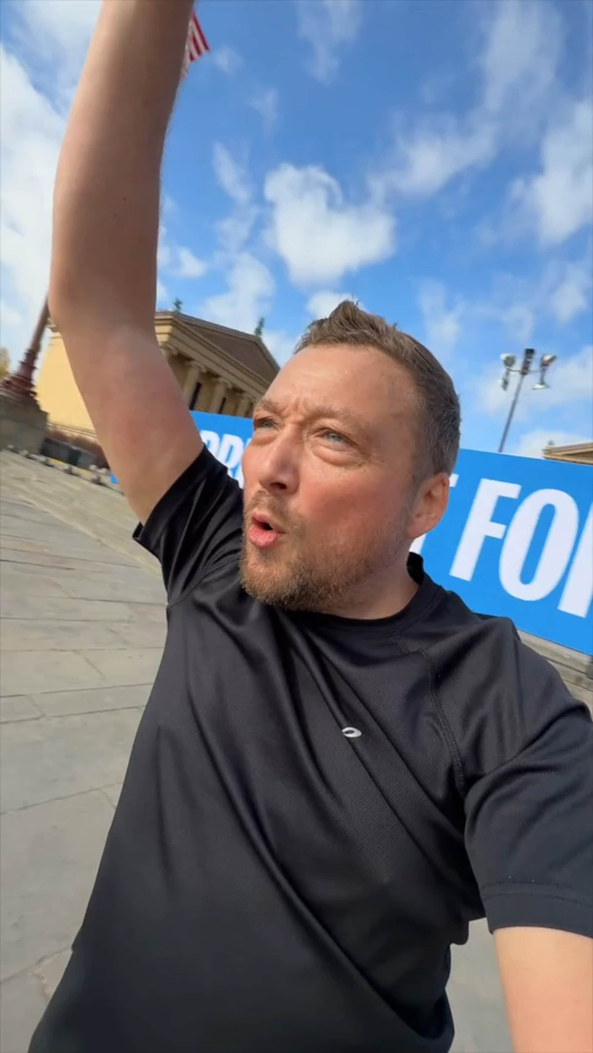 Bli med på joggetur i ekte Rocky-stil