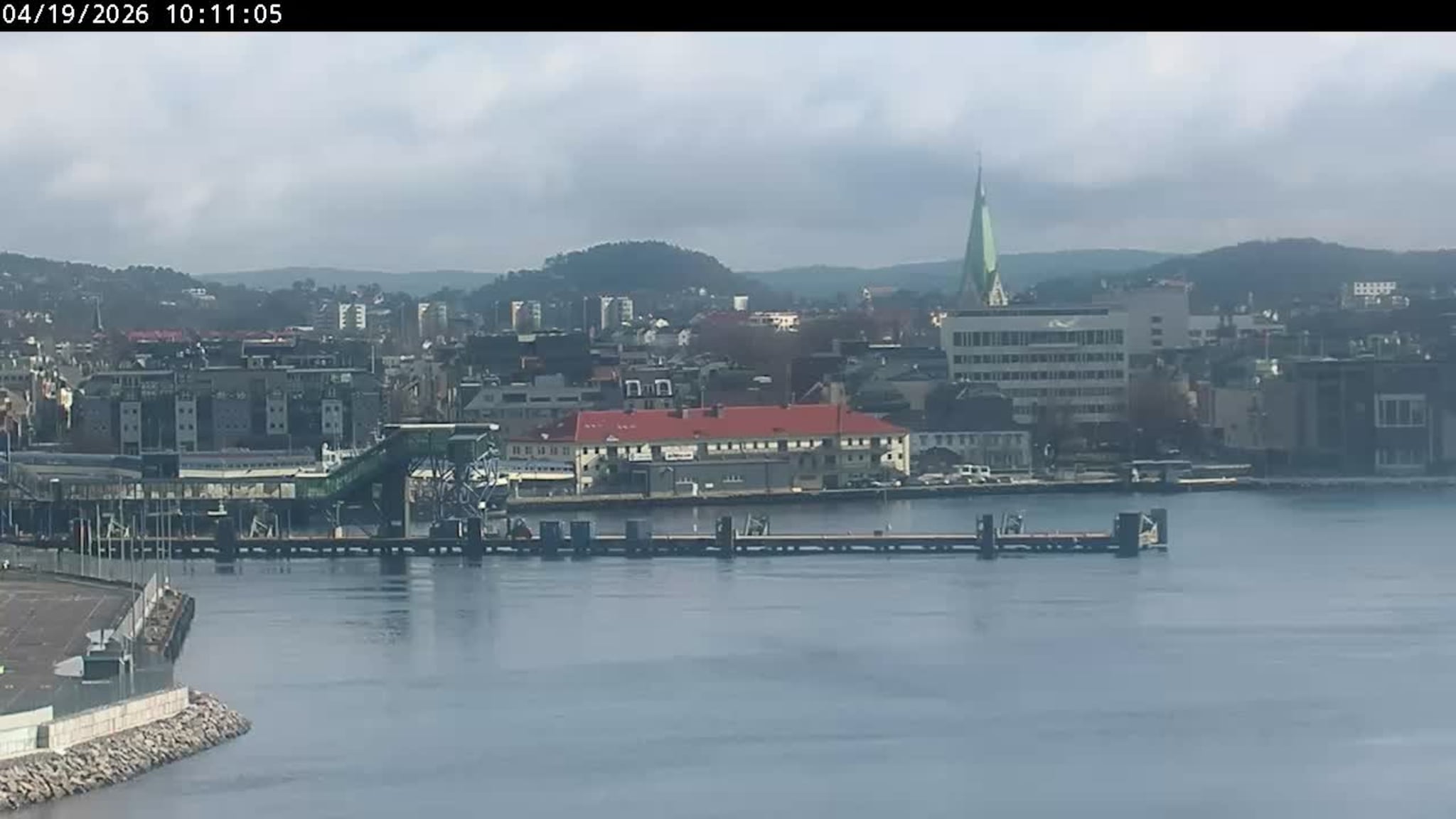 Livekamera over Kristiansand havn