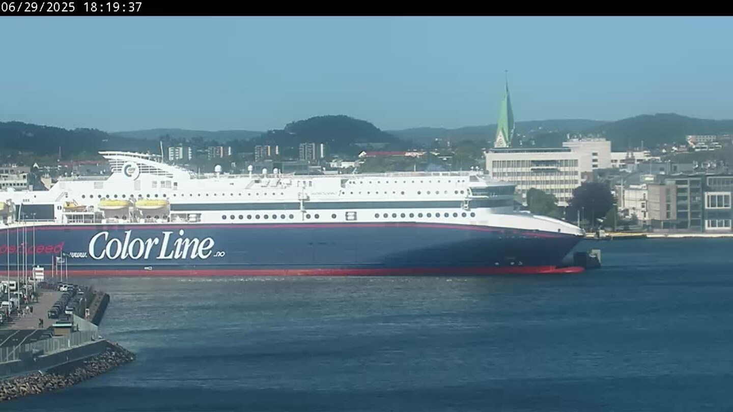 Livekamera over Kristiansand havn
