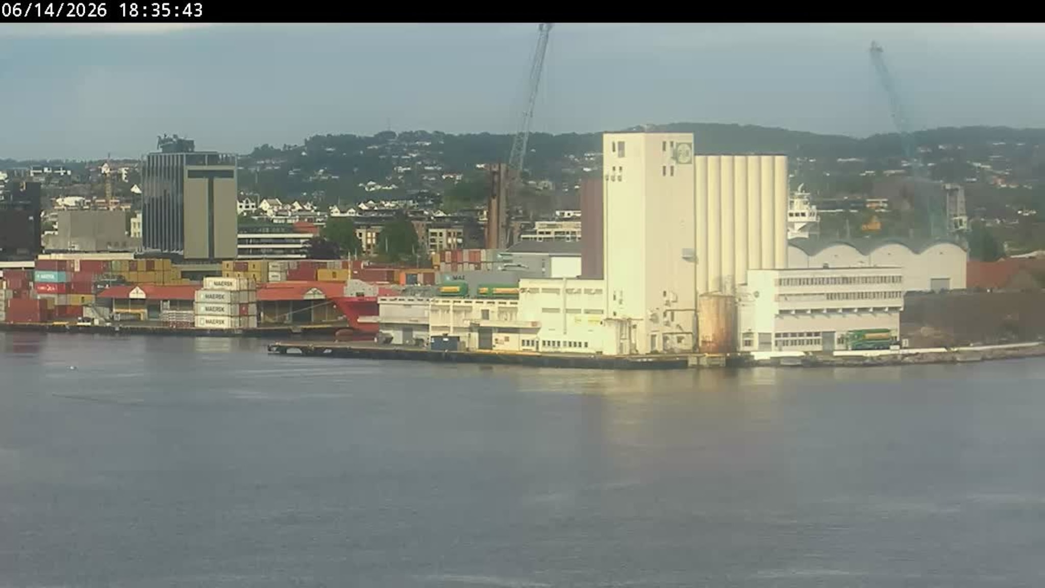 Livekamera over Kristiansand havn
