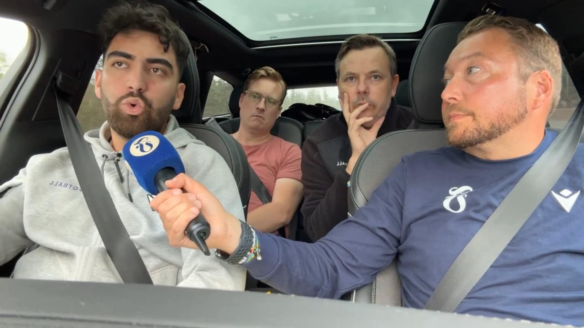 Livesending fra bilen før cupmøtet med Eik Tønsberg